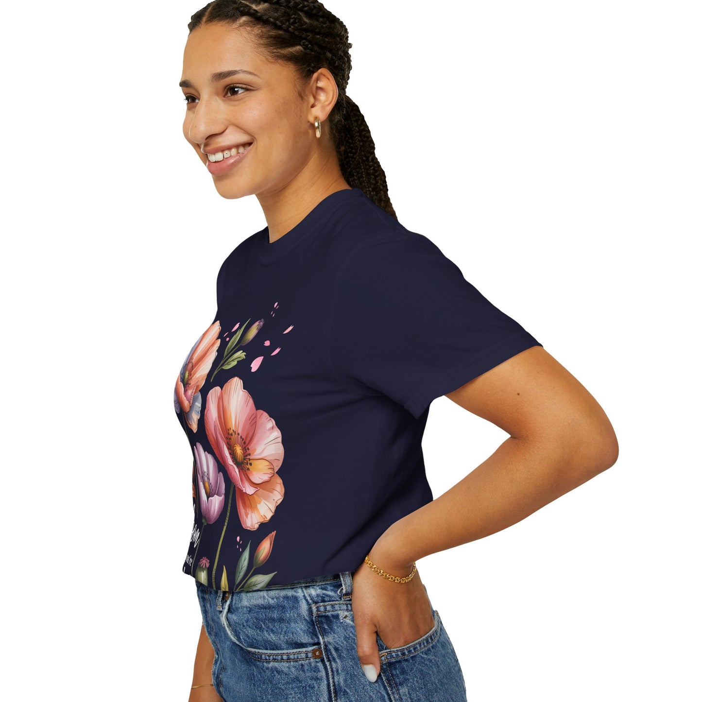 Bloom Where You’re Planted Poppy T-Shirt — Floral Mother’s Day Gift Tee - 14923