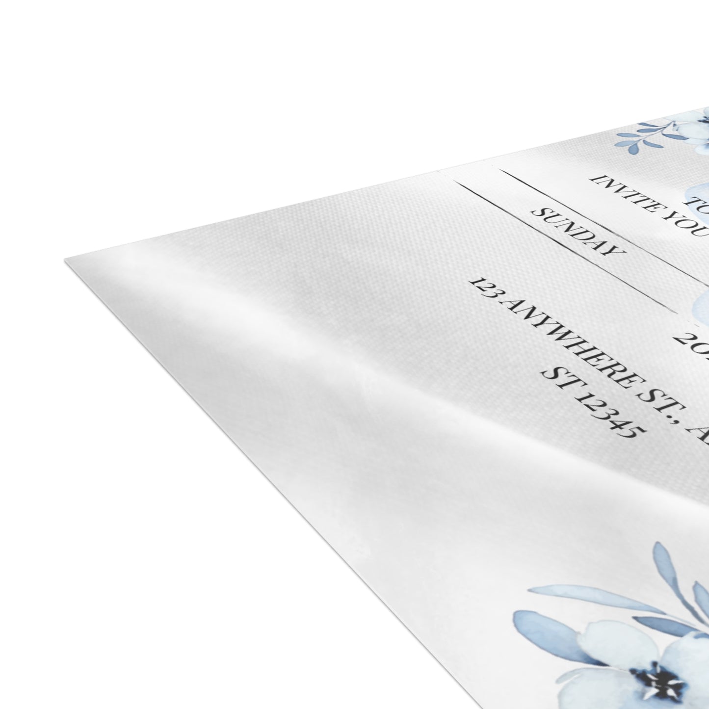 Custom Wedding Invitation with Flowers (envelopes included) - 14666