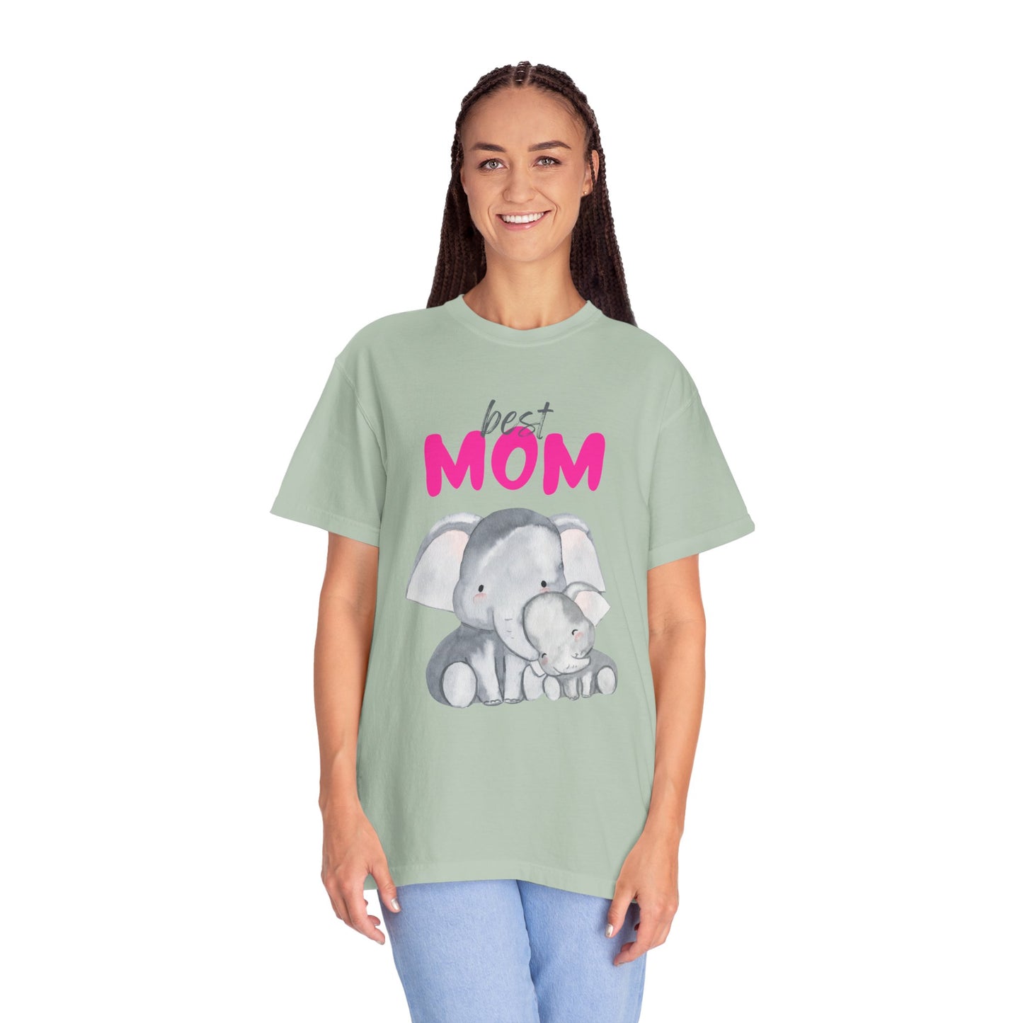 Best Mom Elephant Graphic T-Shirt for Mother's Day - 11820