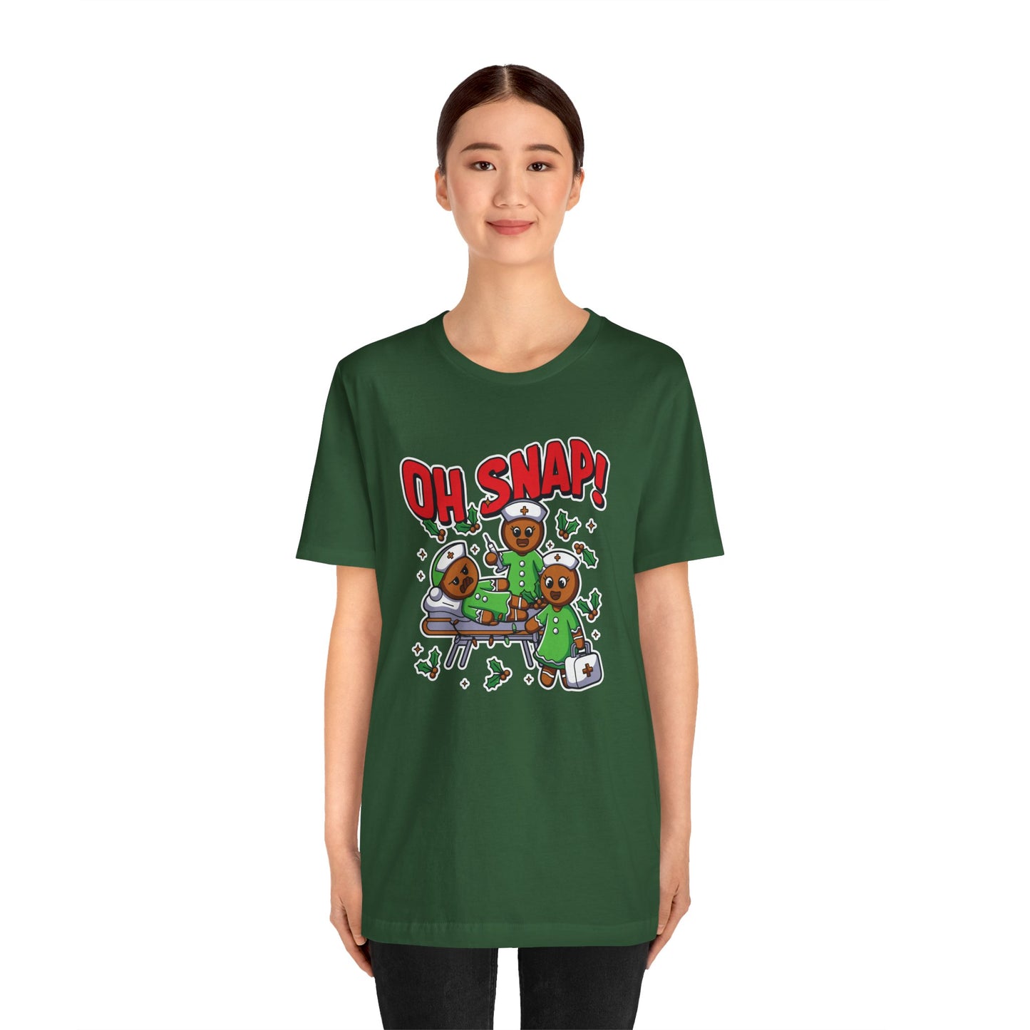 Christmas, Nurse, Oh Snap! - Unisex Jersey Short Sleeve Tee - 10351