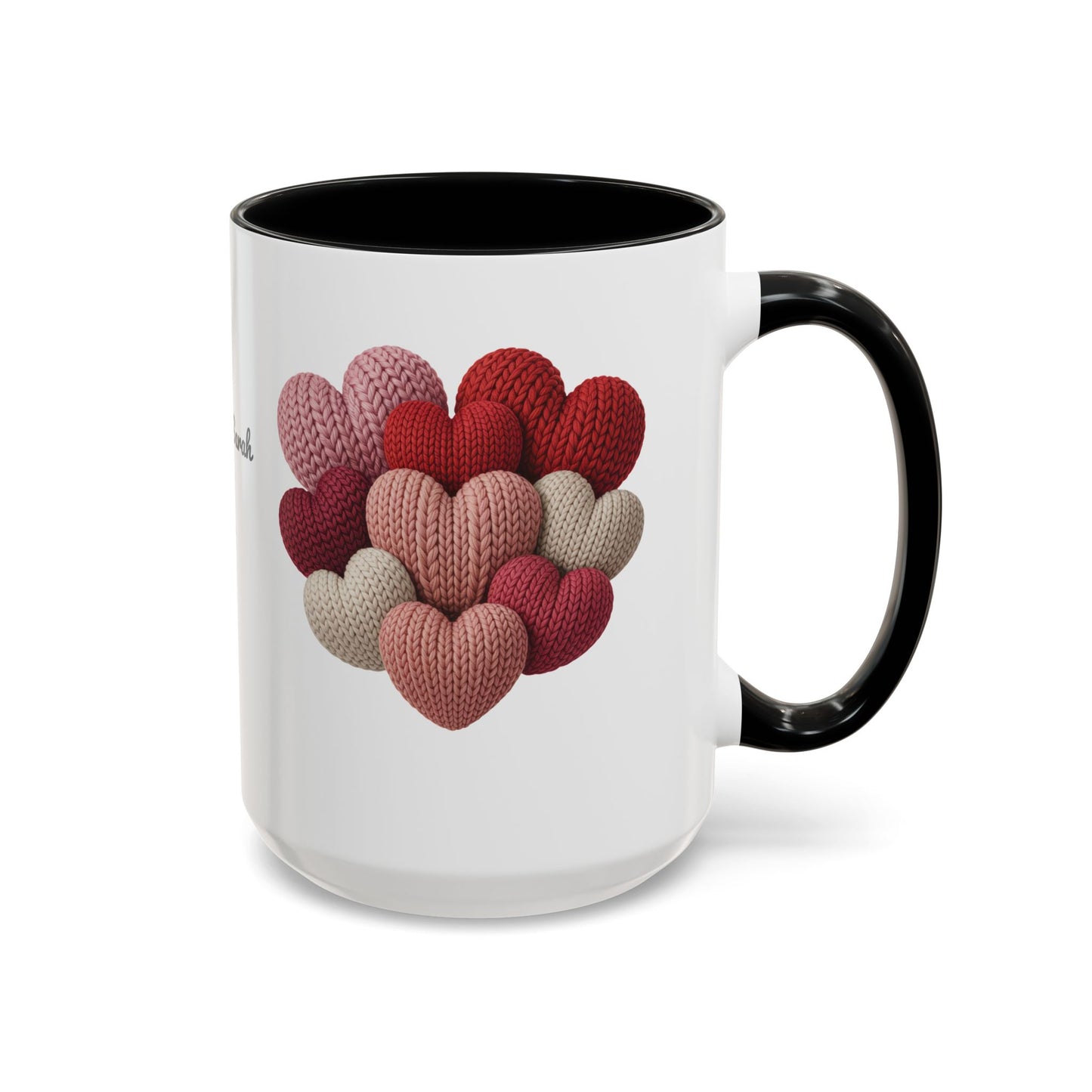 Valentine’s Hearts Personalized Mug — Custom Names & Established Date (11oz / 15oz) - 14745