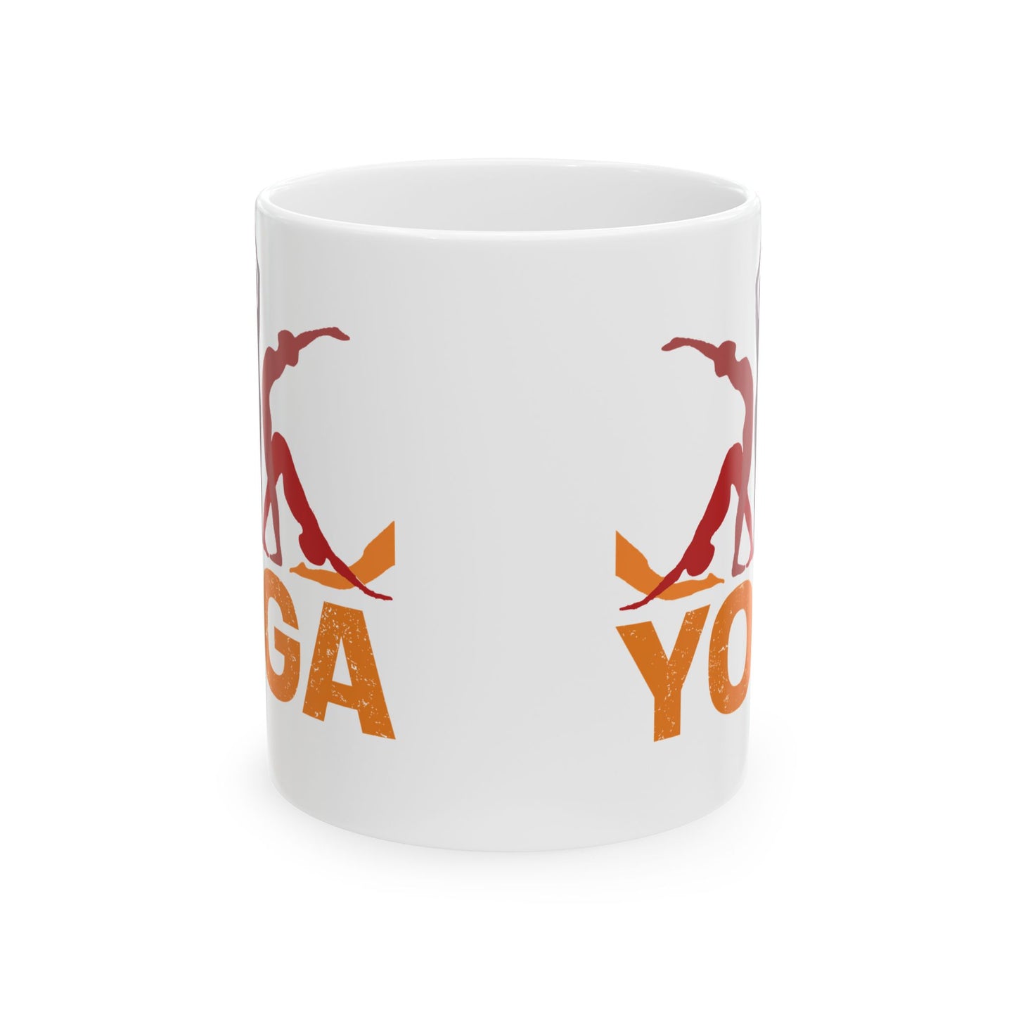Yoga Ceramic Mug - Perfect for Mindfulness Moments, Gift for Yogis, 11oz & 15oz - 13151