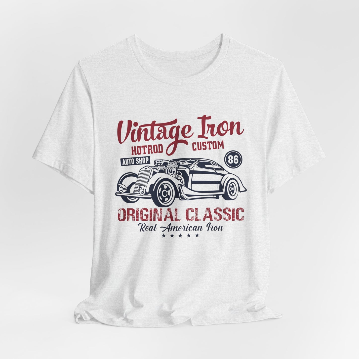 Vintage Iron, Hotrod Custom, Original Classic - Unisex Jersey Short Sleeve Tee - 12609