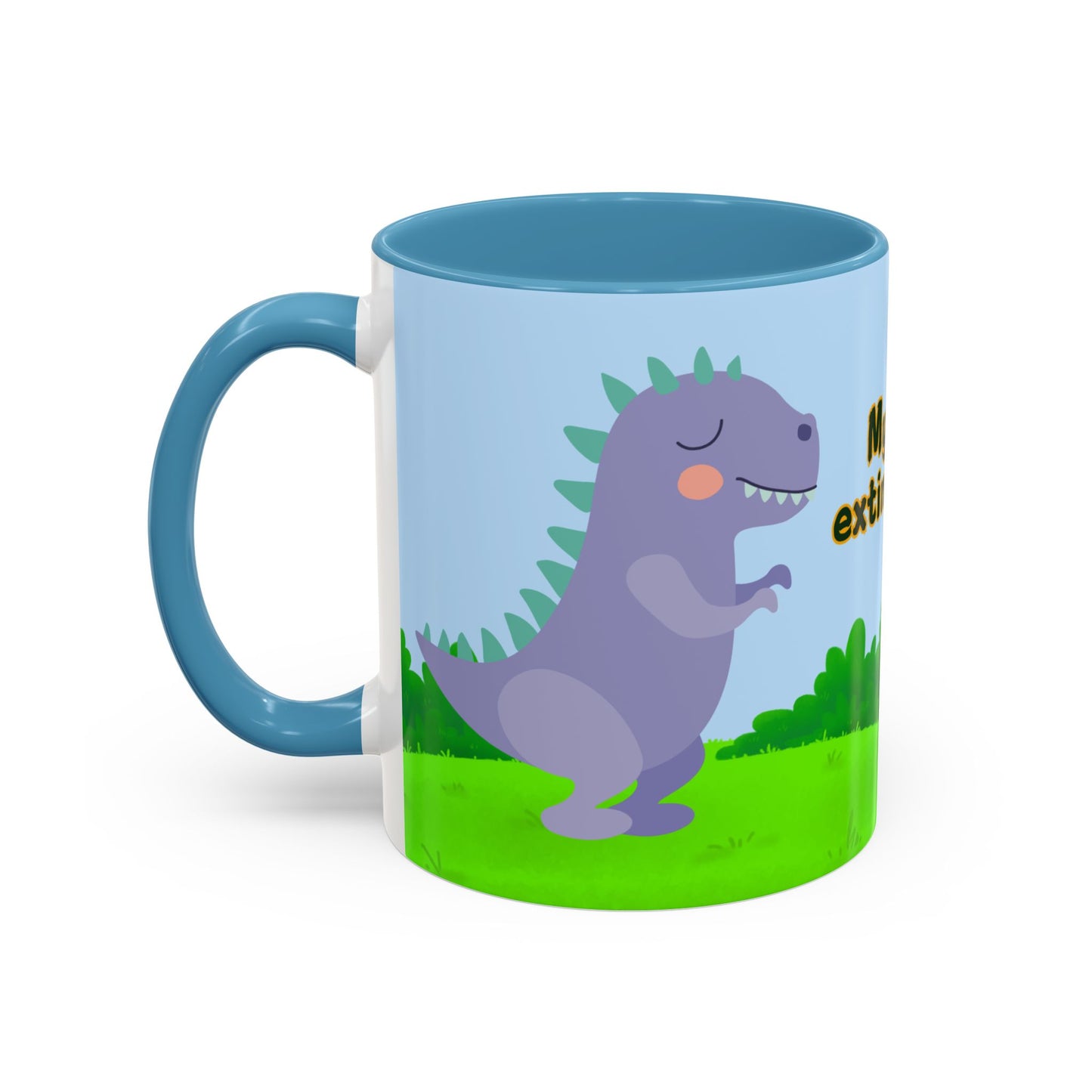 Baby Dinosaur, My Mug is Extinct-Proof - Accent Coffee Mug (11, 15oz) - 11114