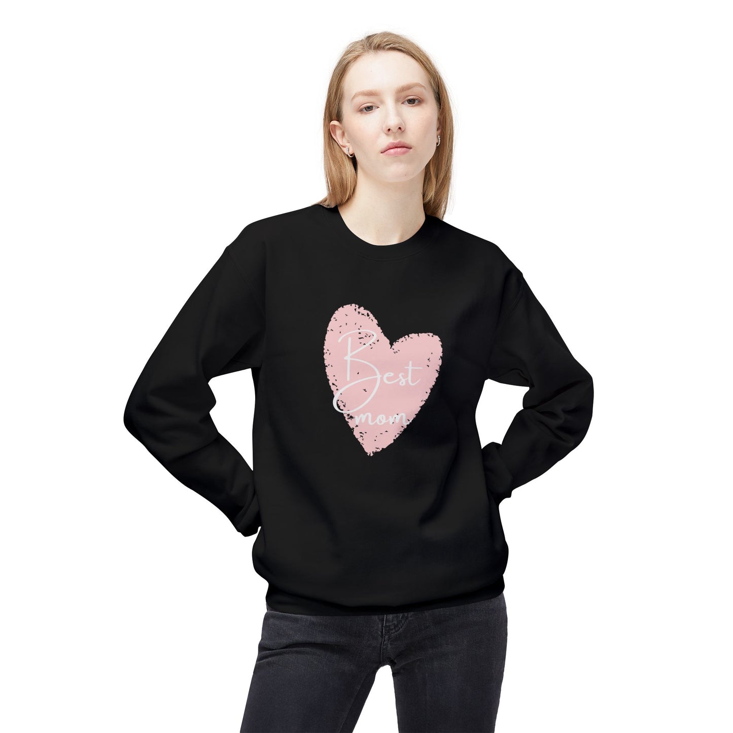 Best Mom - Unisex Midweight Softstyle Fleece Crewneck Sweatshirt - 11804