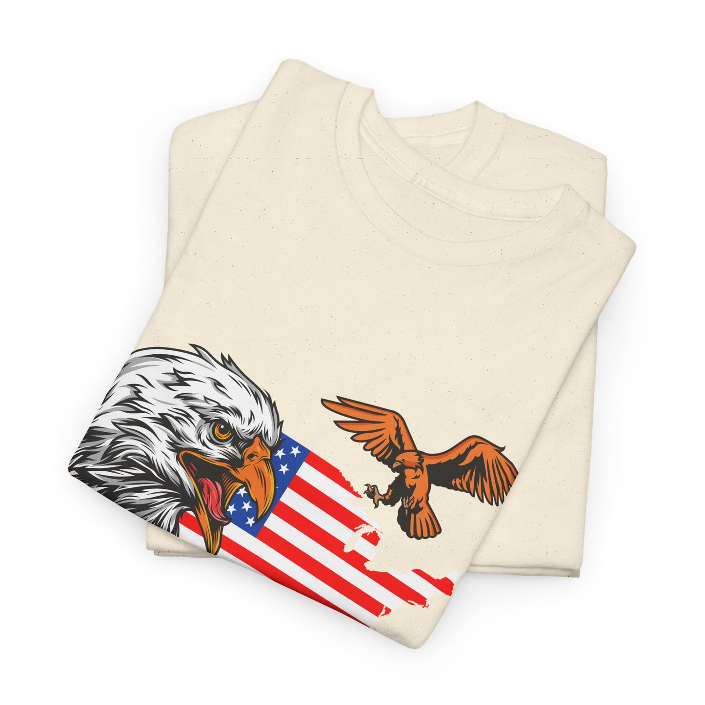 Unisex Heavy Cotton Tee with "Forever Free" Design - Perfect for Patriotic Events, July 4th Celebrations, Gifts, Summer Wear, Casual Outfits - 13692