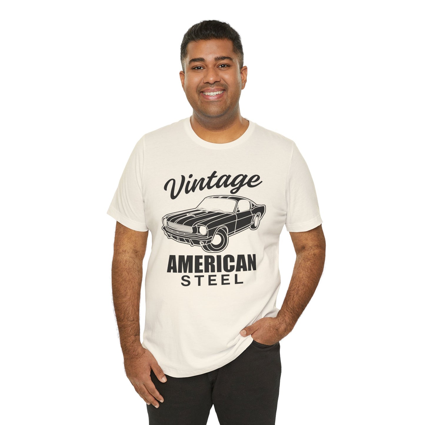 Vintage American Steel - Unisex Jersey Short Sleeve Tee - 13032