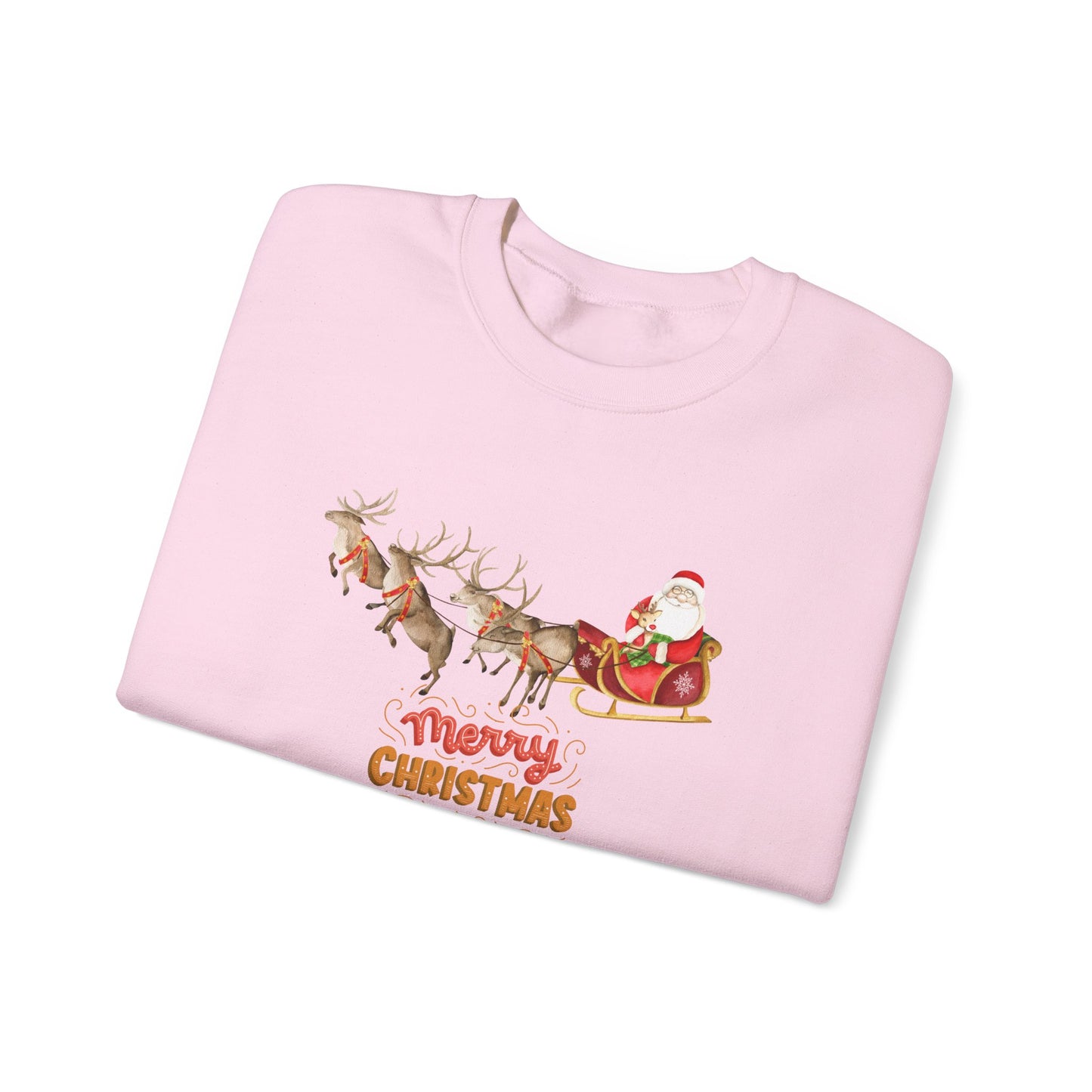 Santa & Reindeers - Unisex Heavy Blend™ Crewneck Sweatshirt - 10011