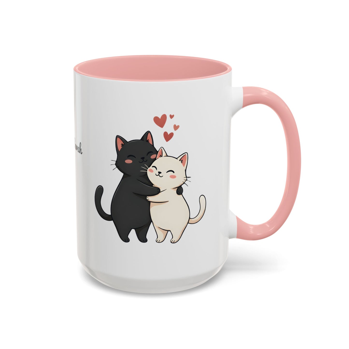 Cute Cats Personalized Mug — Custom Names & Established Date | Couple Valentine Gift (11oz / 15oz) - 14752