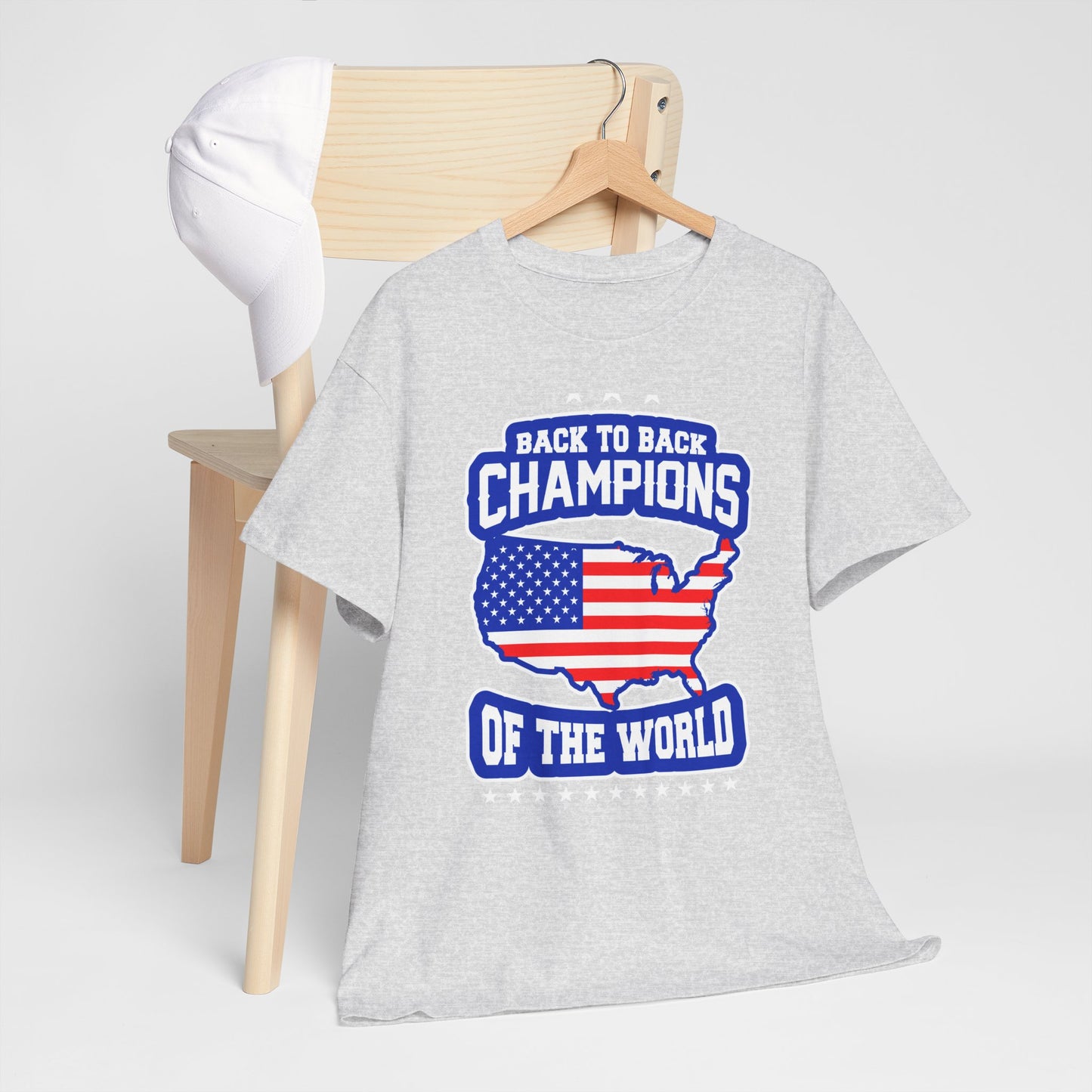 Back-to-Back Champions Unisex Tee | Perfect for Sports Fans, Casual Wear, Gifts, Fourth of July, BBQ Events - 13597