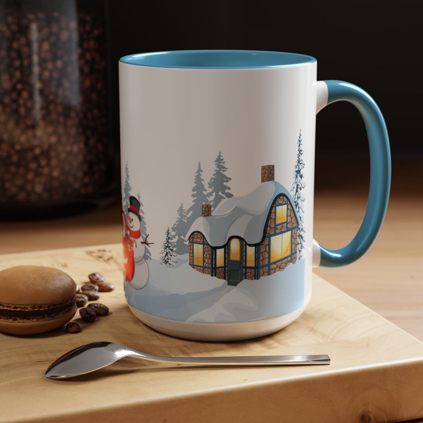 Outdoor Christmas Party - Accent Coffee Mug (11, 15oz) - 10454