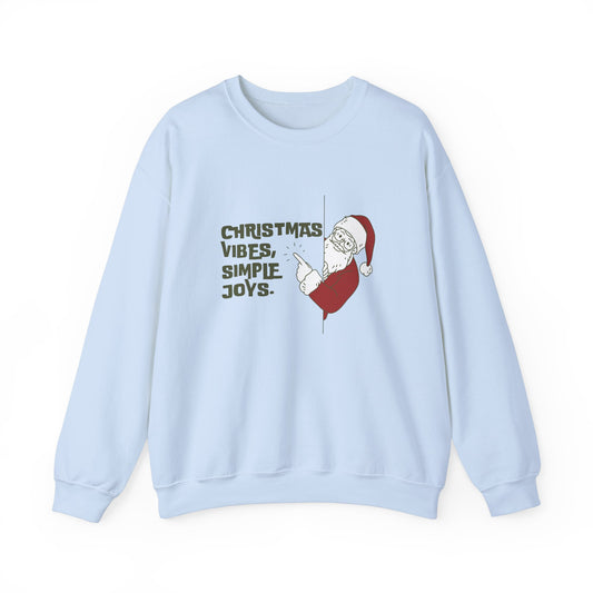 Christmas Vibes, Simple Joys - Unisex Heavy Blend™ Crewneck Sweatshirt