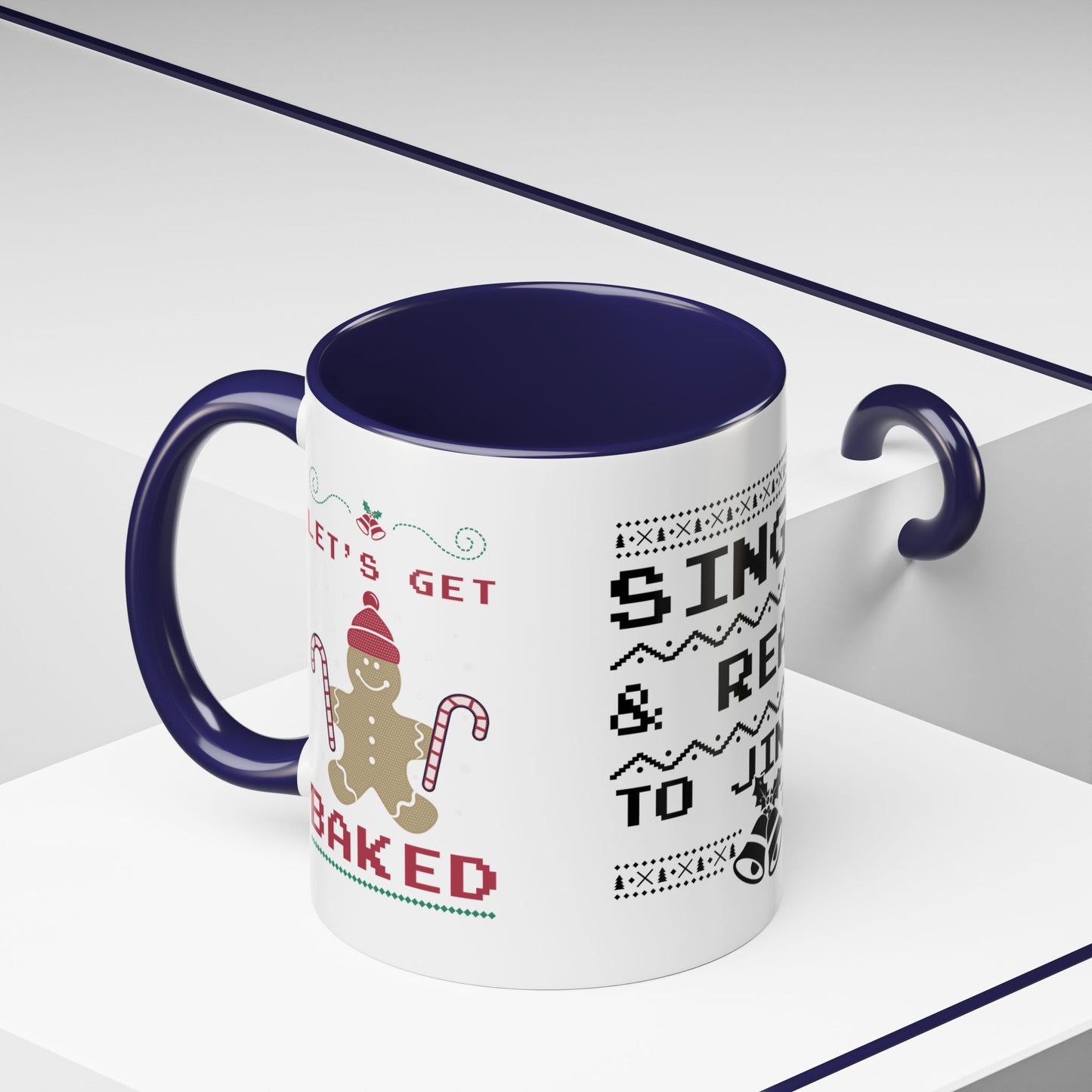 Single and Ready to Jingle - Accent Coffee Mug (11, 15oz)