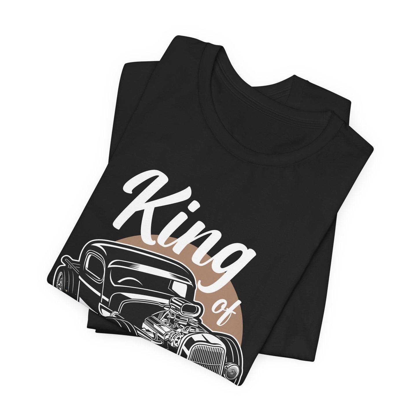 King of the Road, Vintage Custom Engine - Unisex Jersey Short Sleeve Tee - 13007