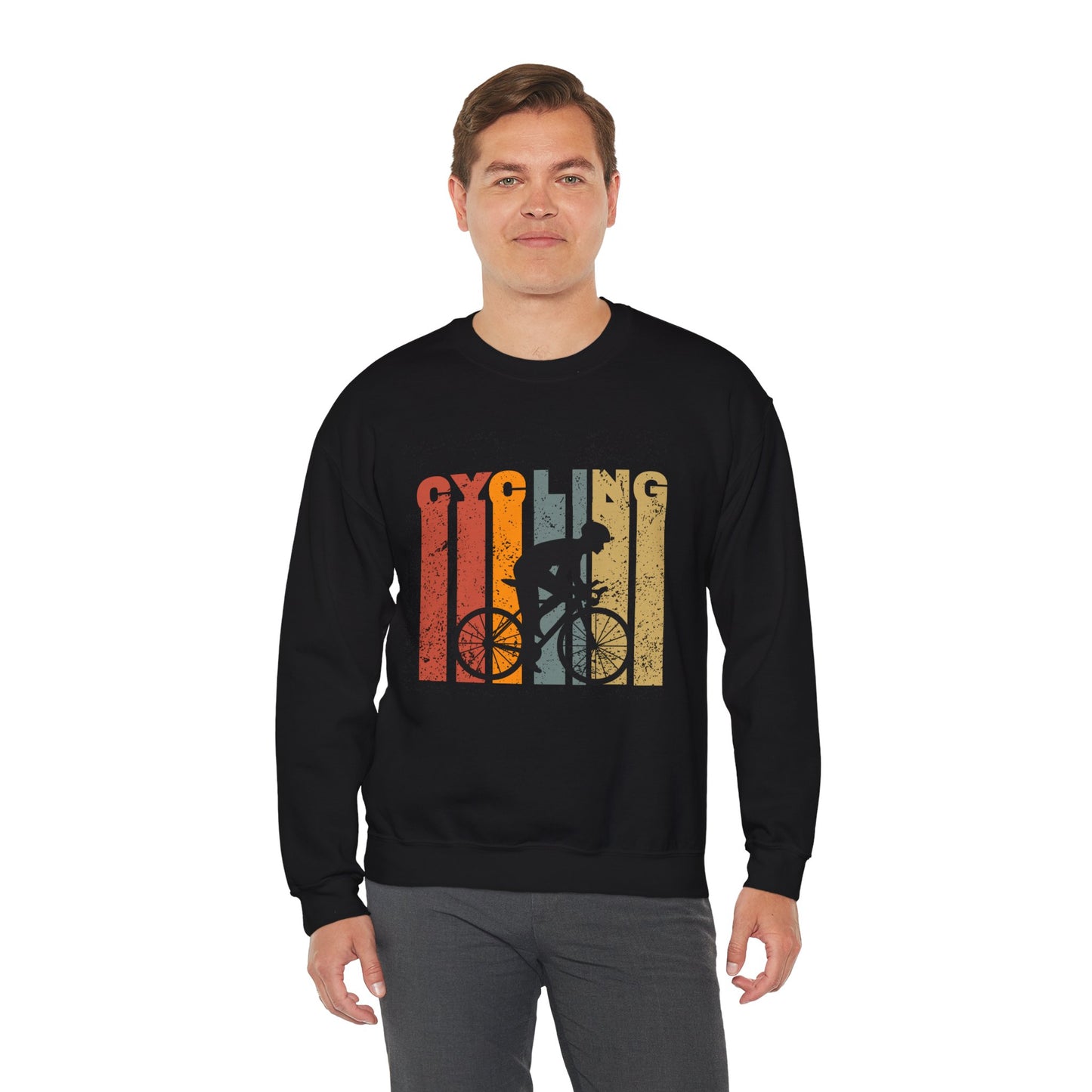 Cycling - Unisex Heavy Blend™ Crewneck Sweatshirt - 10679