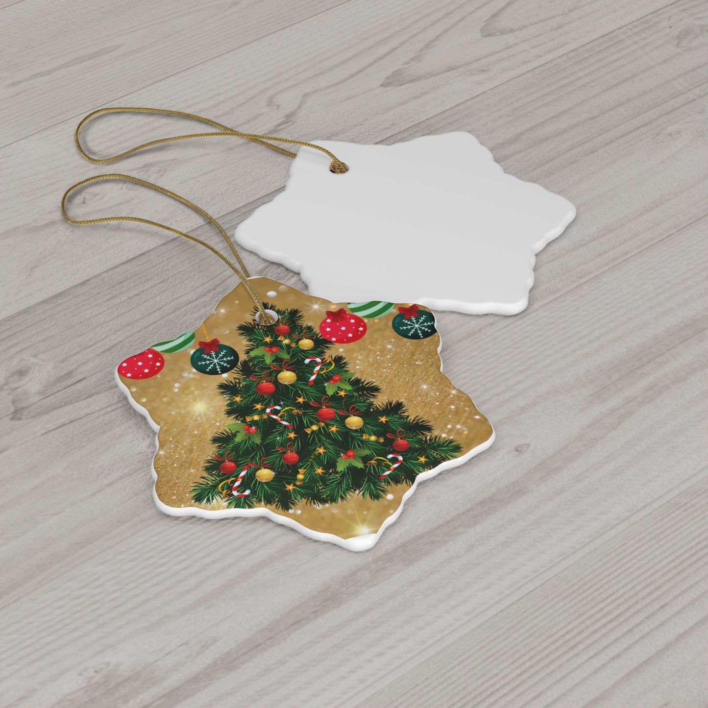 Timeless Tree  - Ceramic Ornament, 4 Shapes