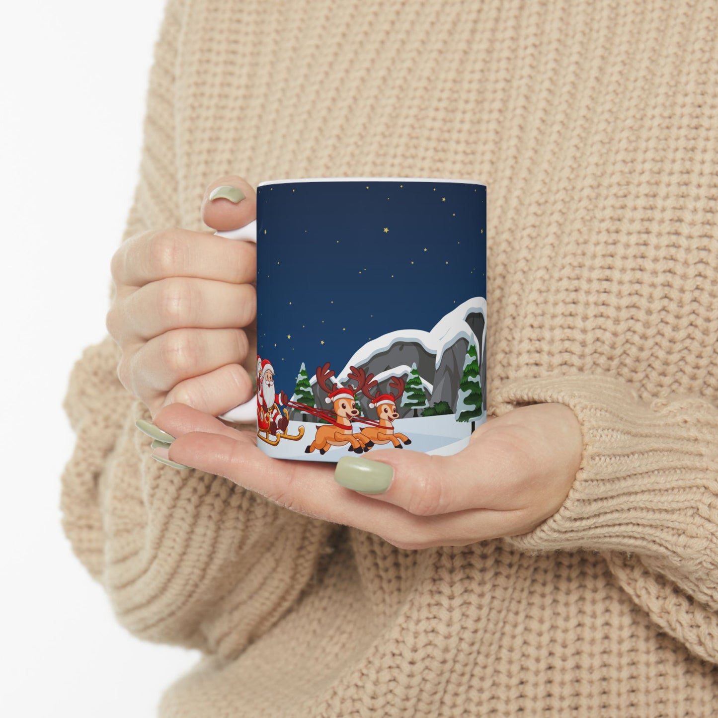 Santa's Arrival - Ceramic Mug, (11oz, 15oz) - 10451