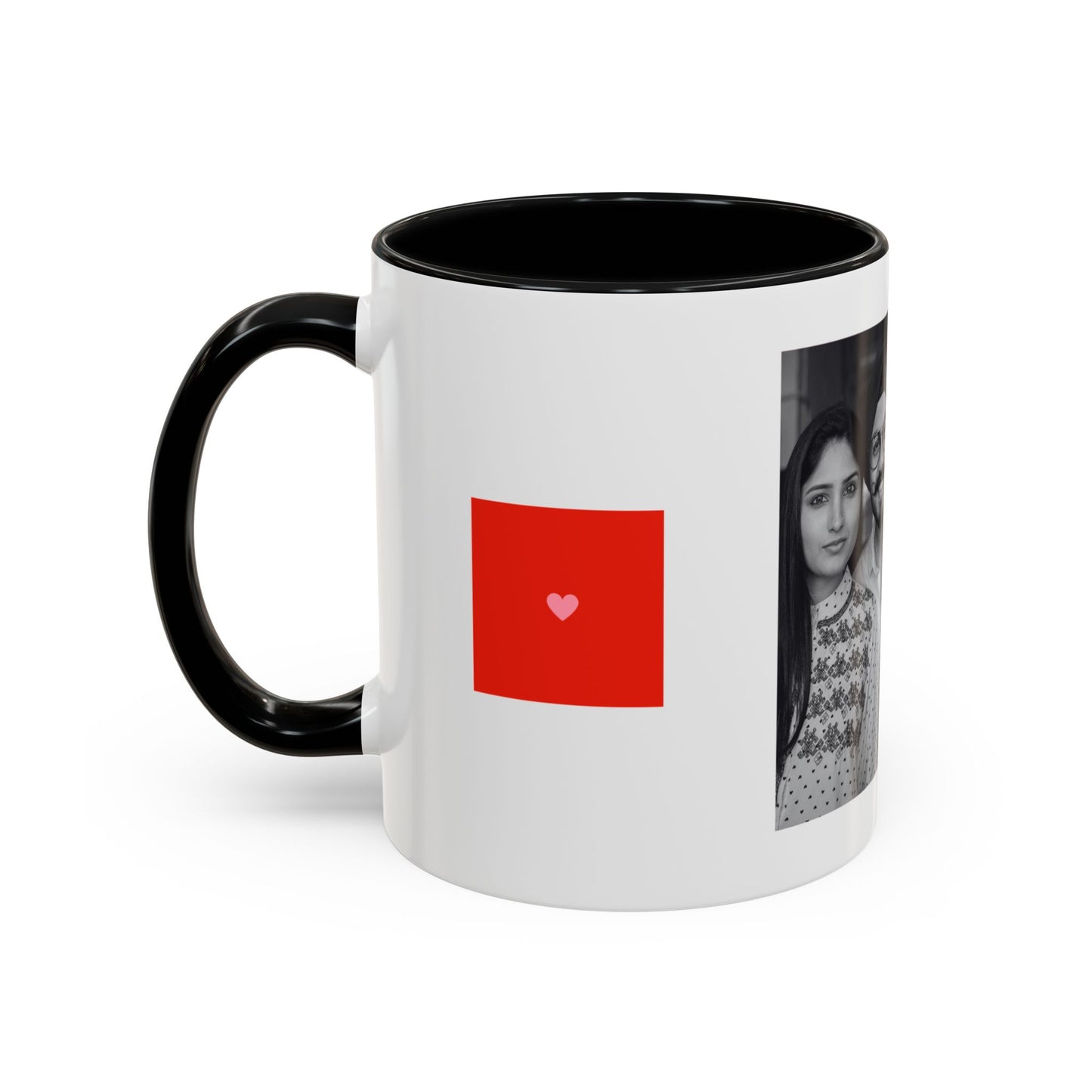The Better Half, Couple's Photo, Customizable - Accent Coffee Mug (11, 15oz) - 10992