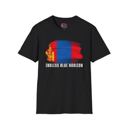 Endless Blue Horizon, Mongolia - Unisex Softstyle T-Shirt - 10346