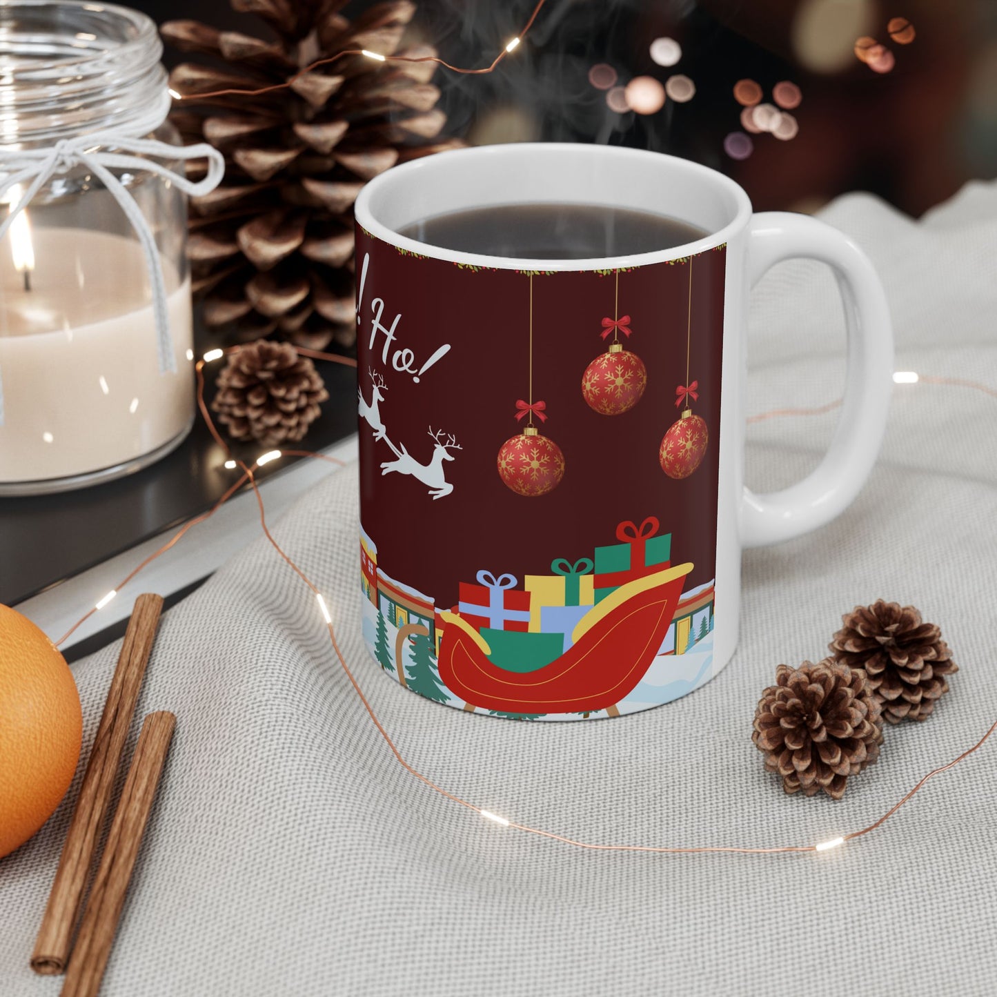 Christmas, Ho Ho Ho - Ceramic Mug, (11oz, 15oz) - 11072