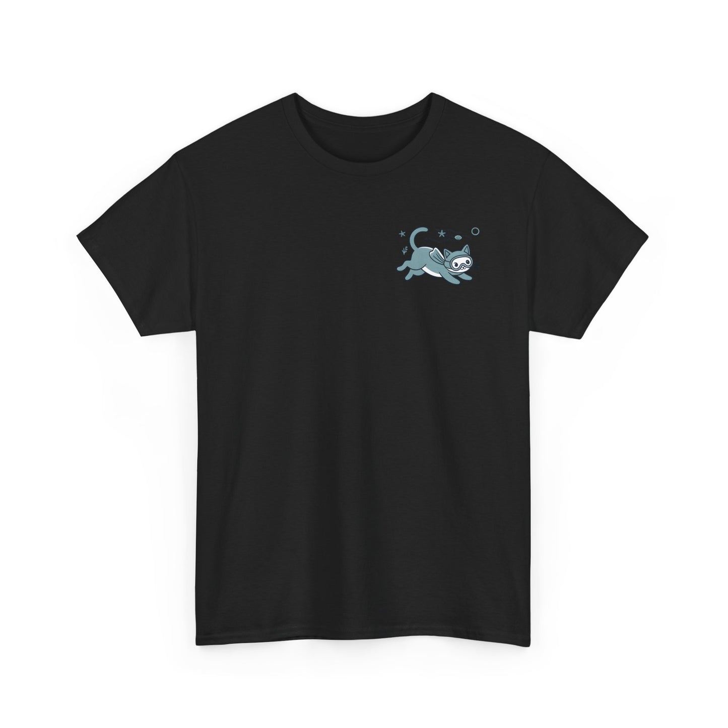 Sea Cats T-Shirt — Cute Underwater Cat Graphic Tee, Ocean Cat Lover Gift - 14869