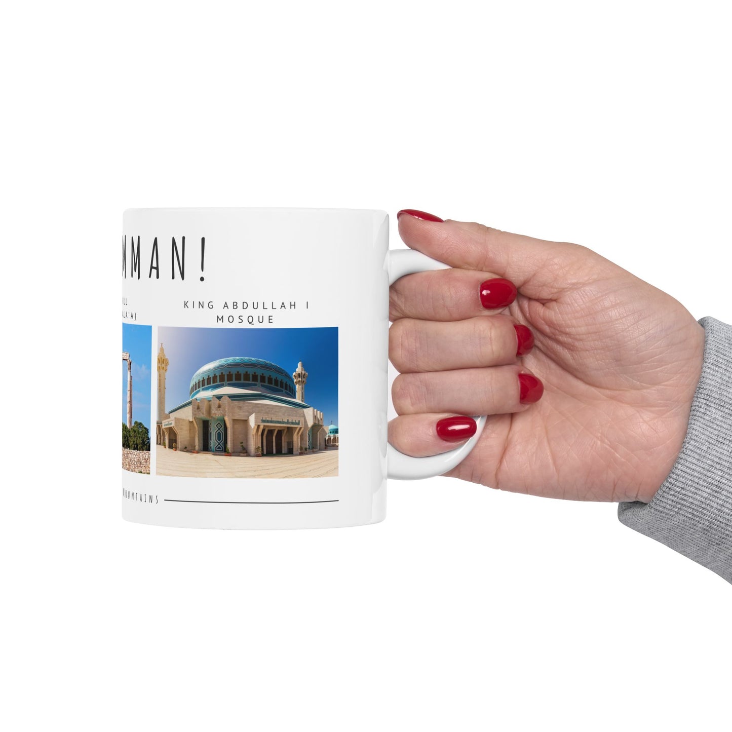 Hello Amman! Ceramic Mug - 11oz & 15oz - Perfect Gift for Travelers and Coffee Lovers - 12107