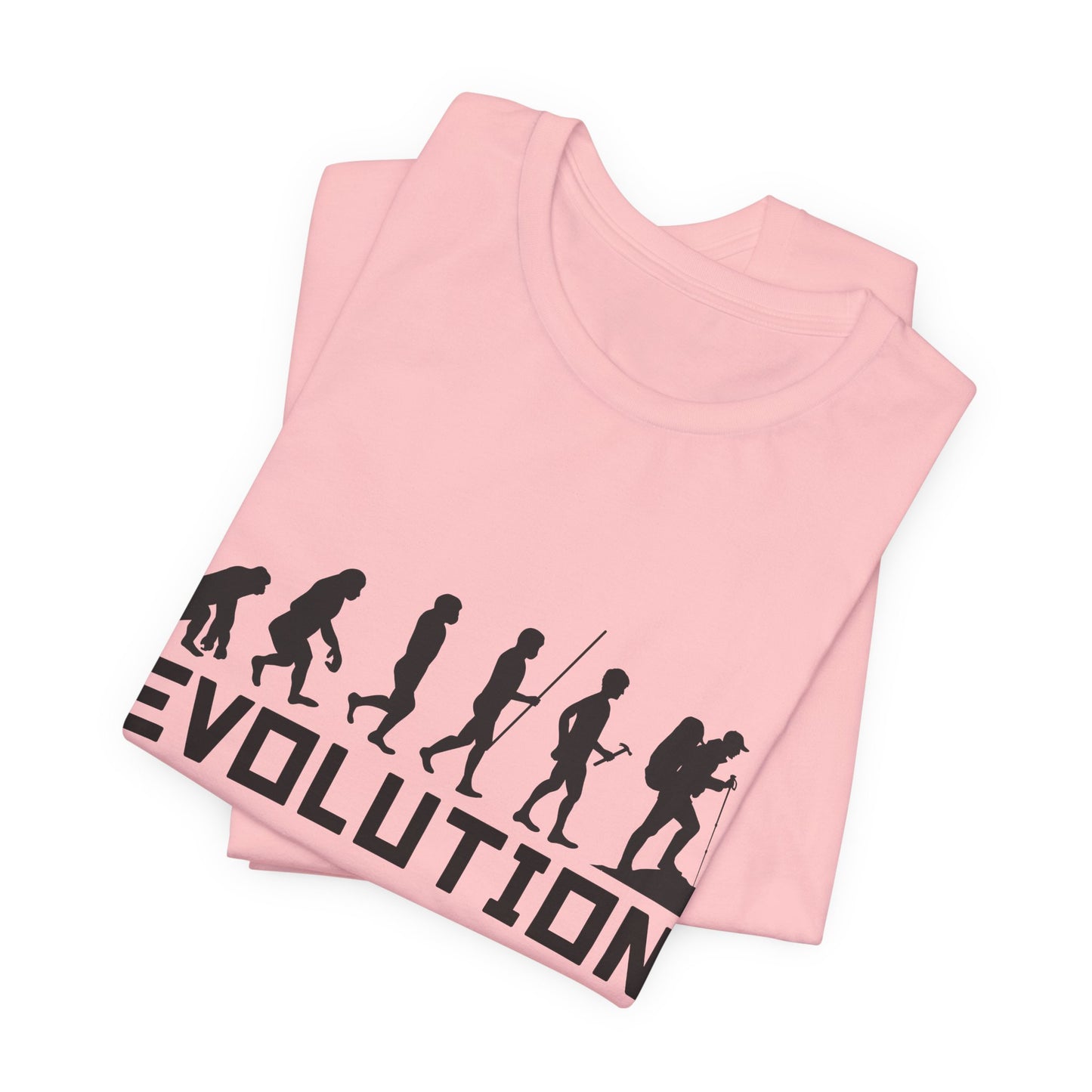 Camping:  Evolution - Unisex Jersey Short Sleeve Tee