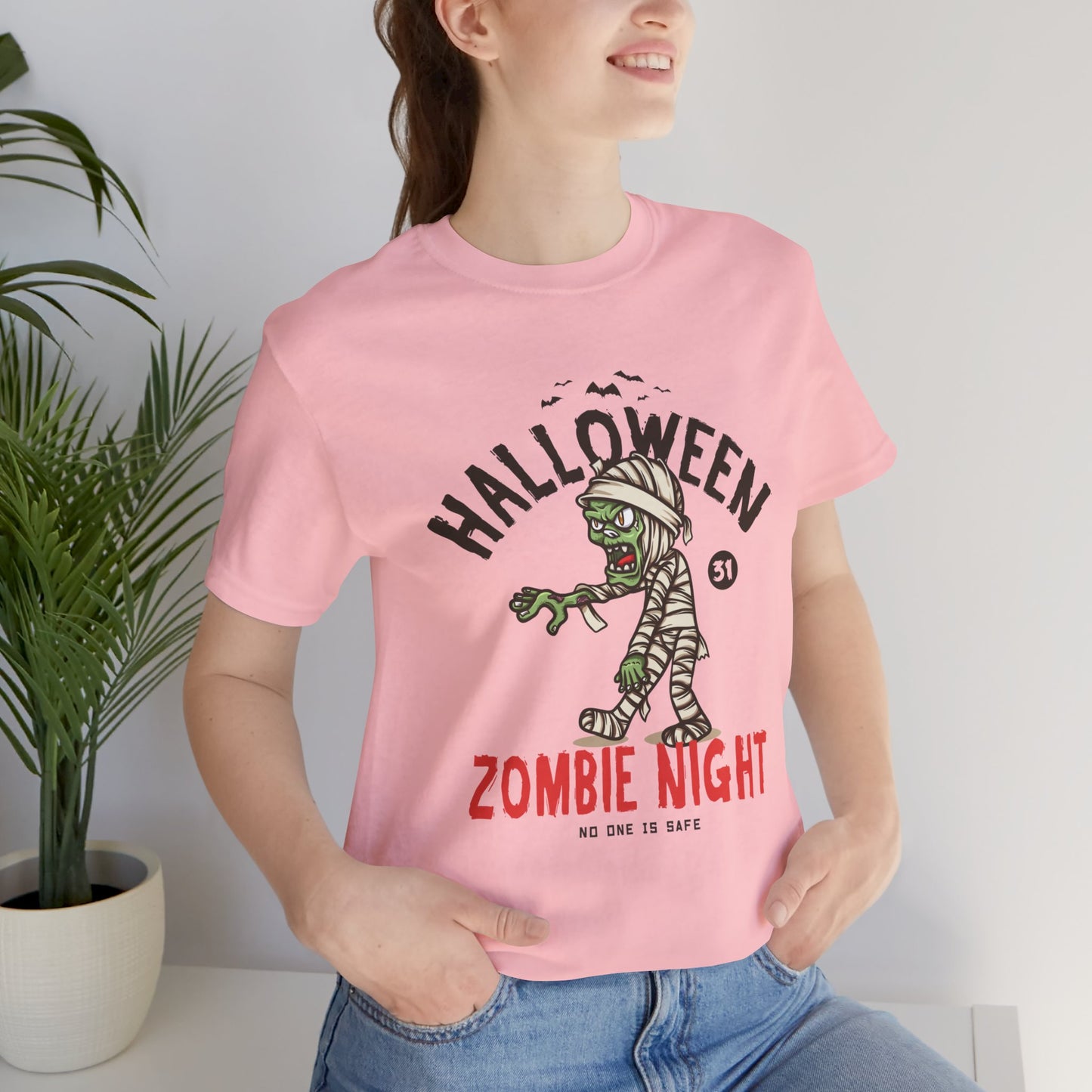 Halloween, Zombie Night - Unisex Jersey Short Sleeve Tee