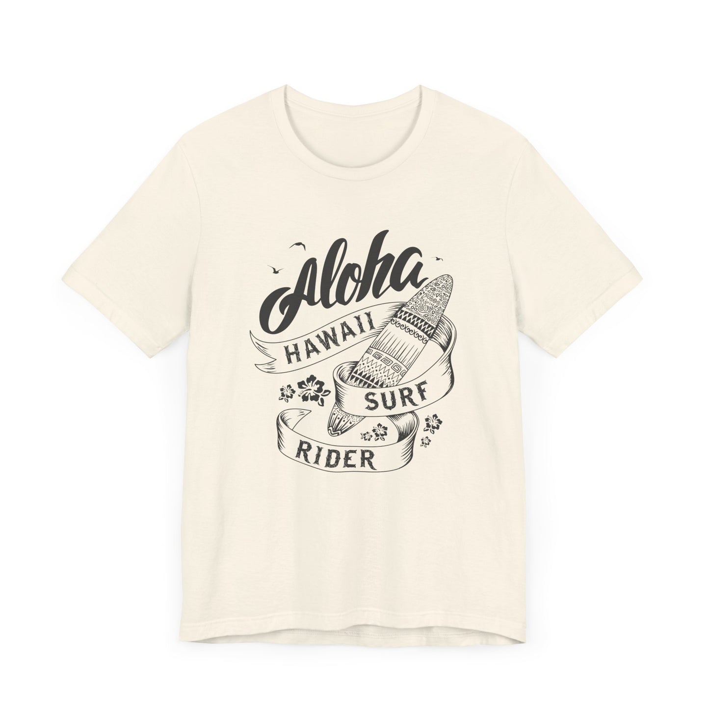 Aloha, Hawaii, Surf Rider - Unisex Jersey Short Sleeve Tee