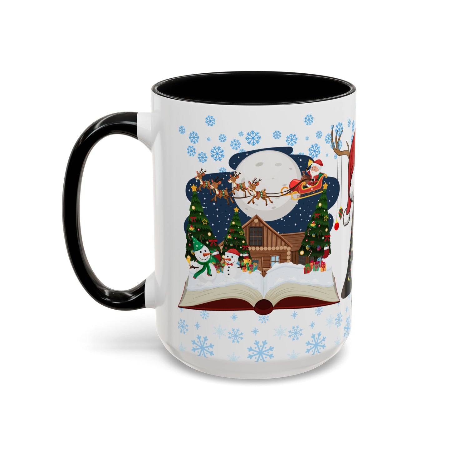 Christmas Letter A for Aaron, Customizable - Accent Coffee Mug (11, 15oz)