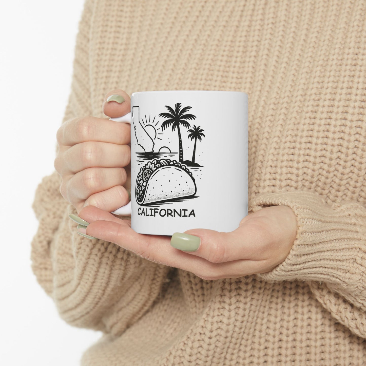 "The only thing better than California sunsets are California tacos." Ceramic Mug - 11oz & 15oz - 12723