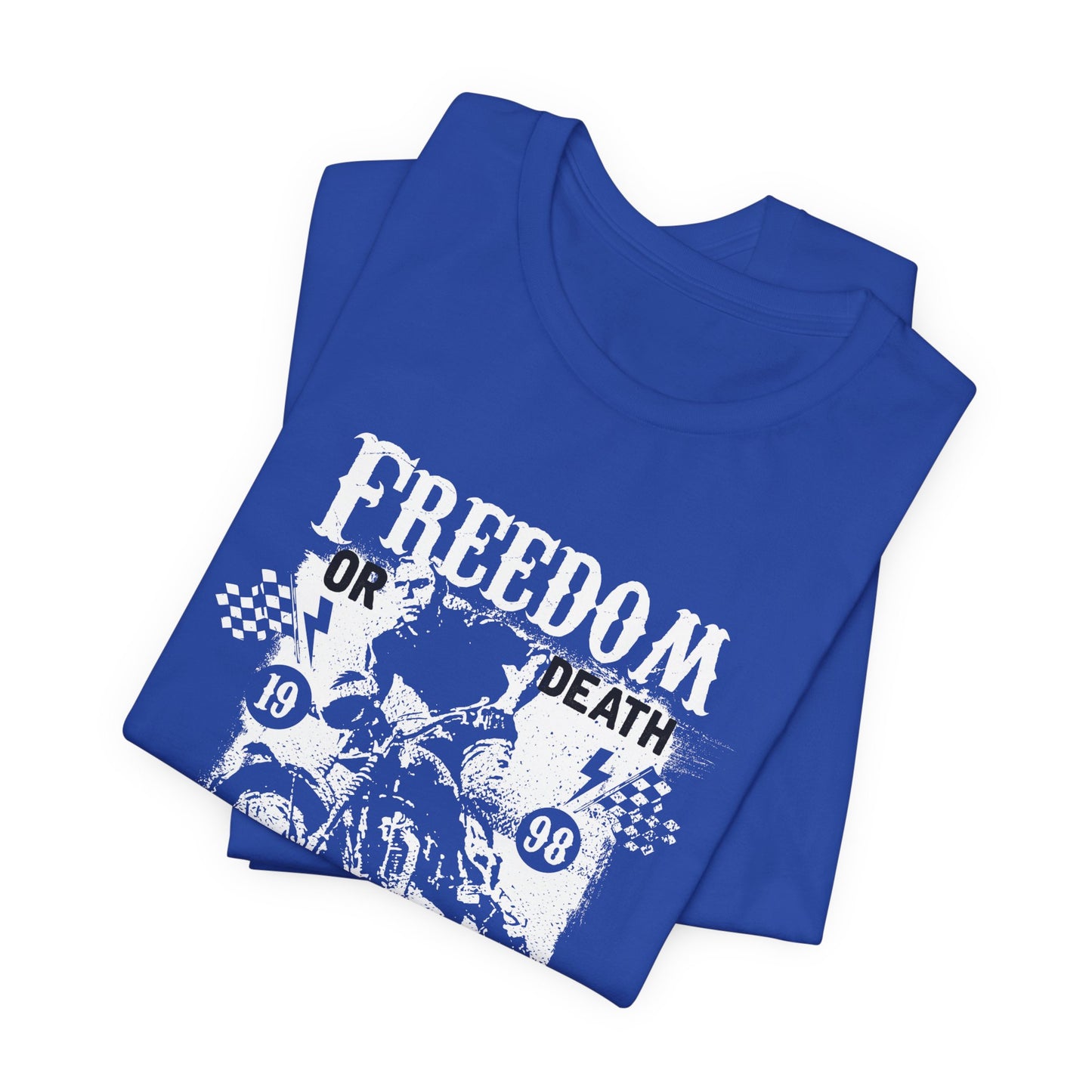 Freedom or Death,  Road Race - Unisex Jersey Short Sleeve Tee