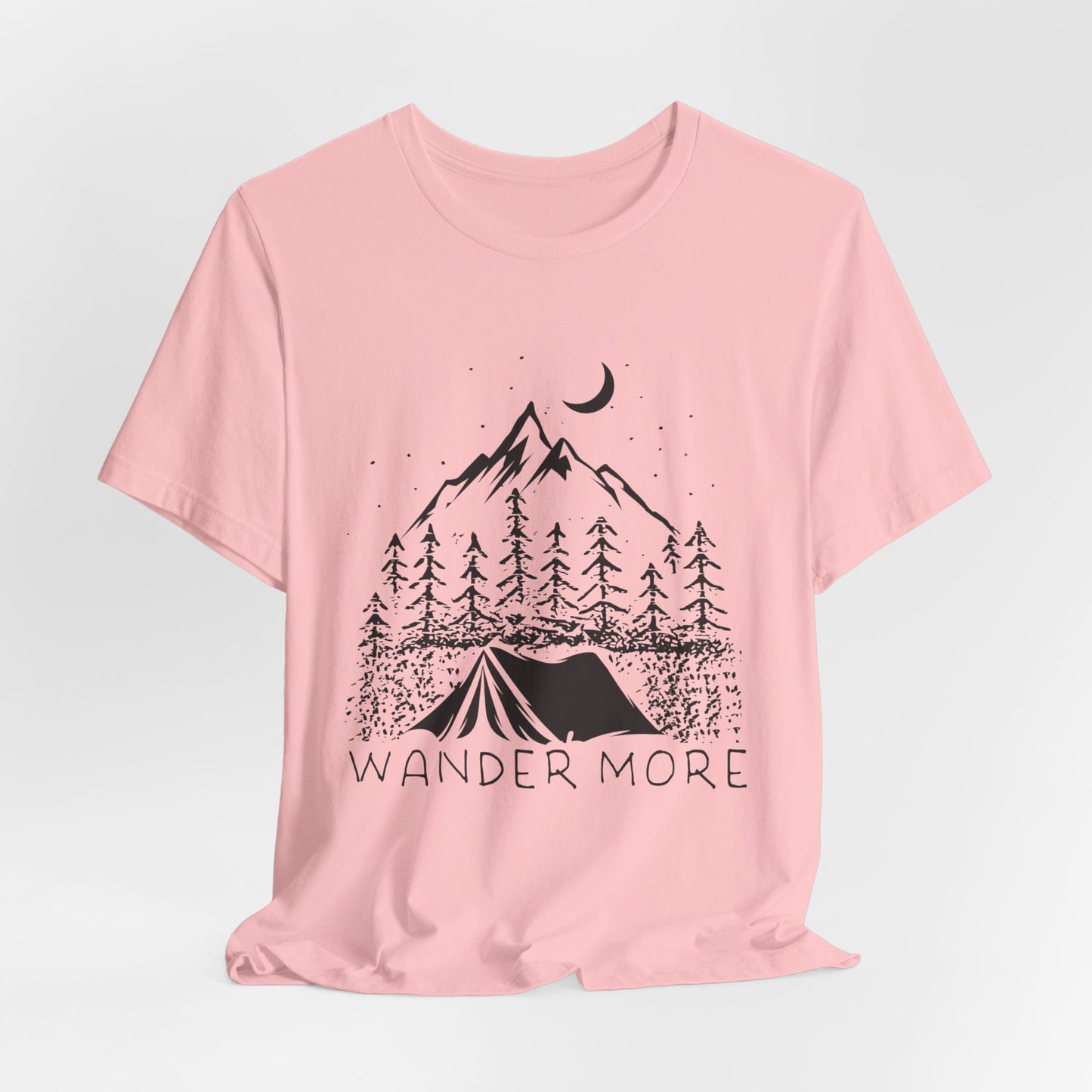 Camping: Wander More - Unisex Jersey Short Sleeve Tee