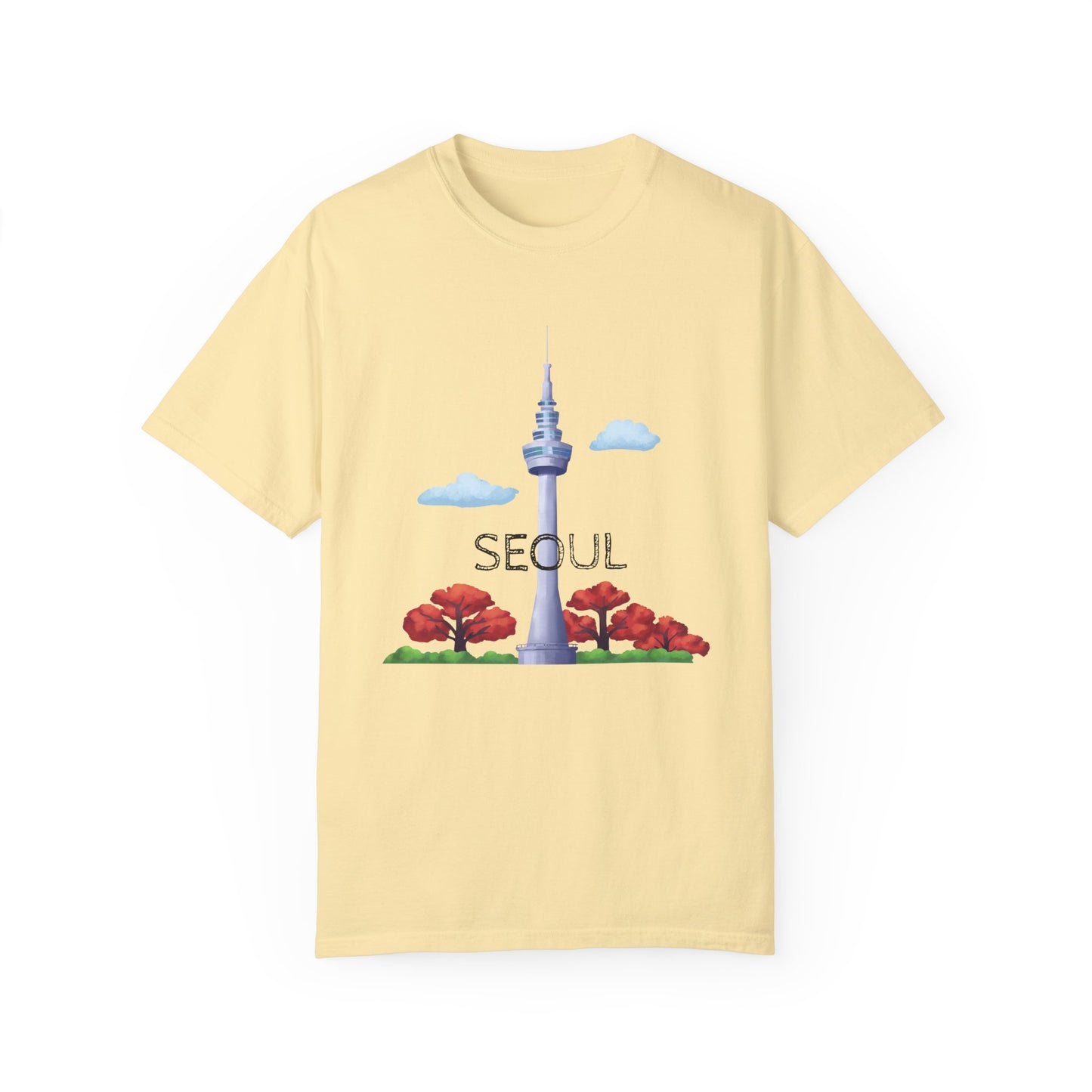 Seoul Skyline Unisex T-Shirt - Casual Travel Tee - 12046