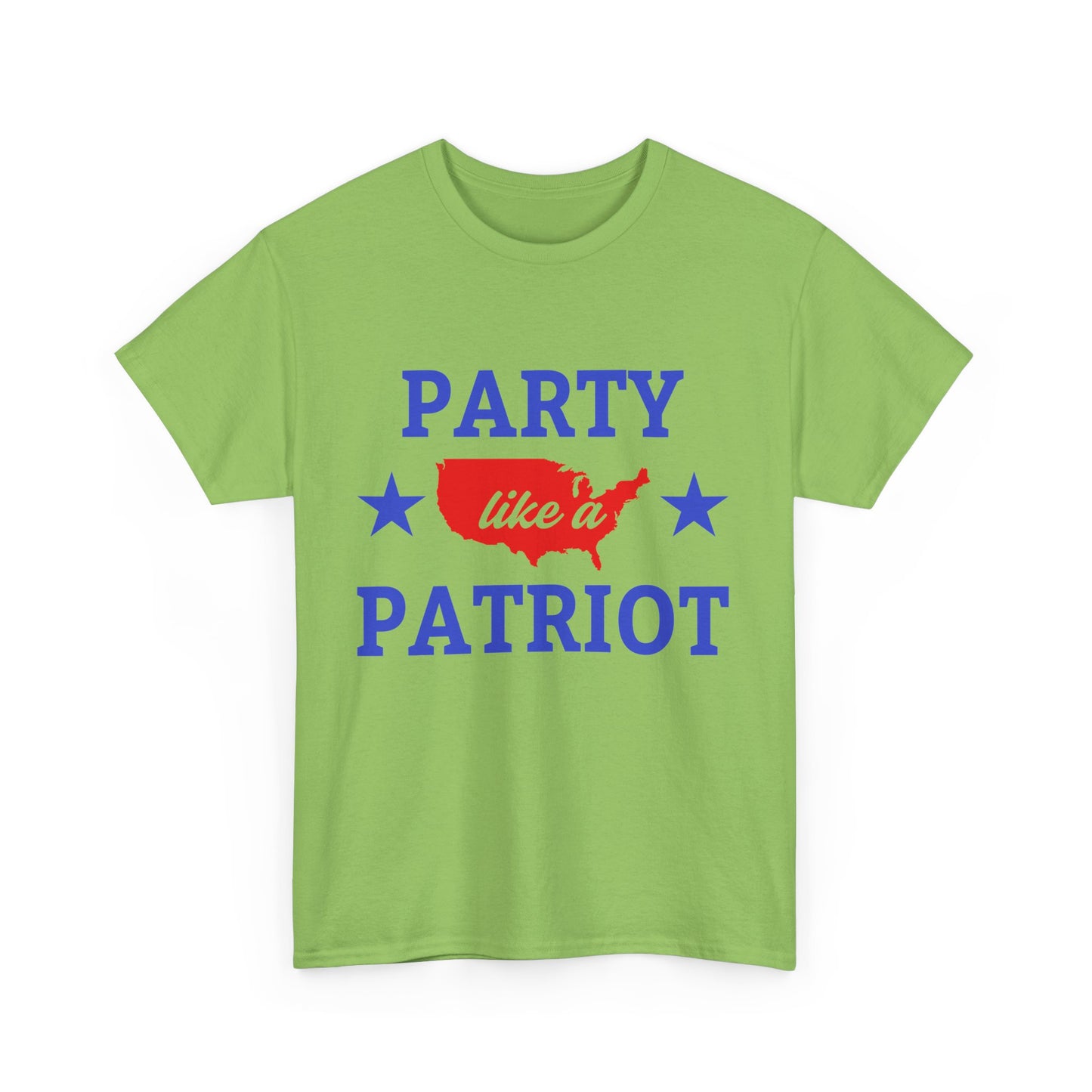 Patriotic Party Tee - Celebrate Independence, Fun Gatherings, BBQs, Gift for Patriots, Unisex Heavy Cotton T-shirt - 13732