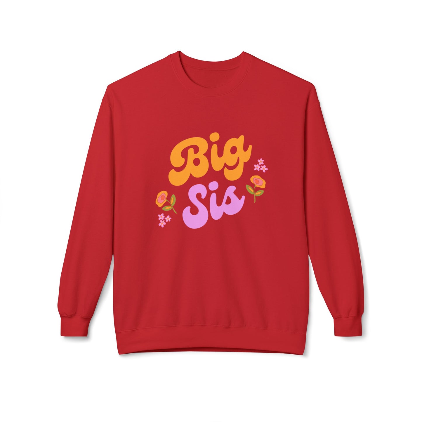 Big Sis - Unisex Midweight Softstyle Fleece Crewneck Sweatshirt - 11808