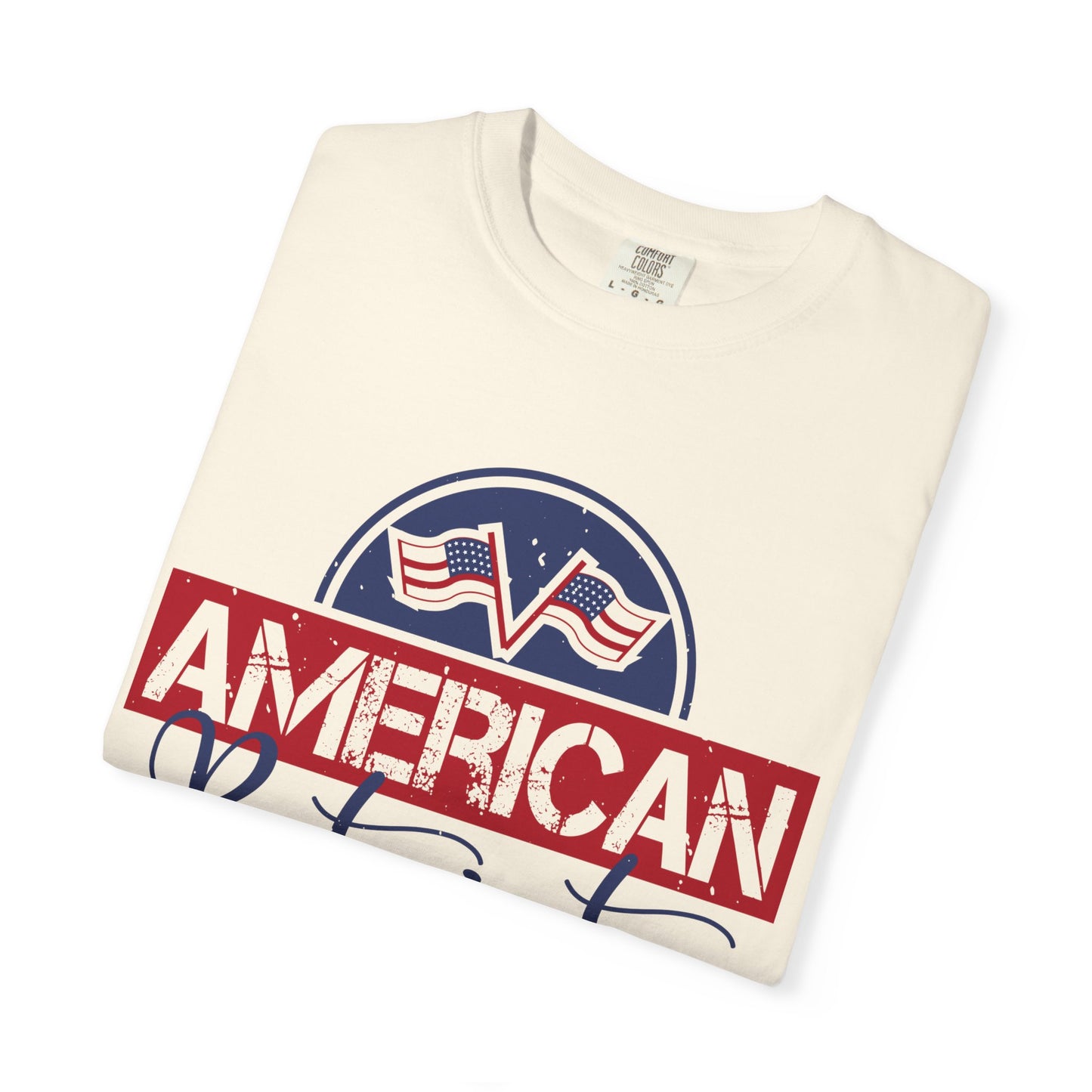 American Patriot Garment-Dyed T-Shirt, USA Pride Tee, 4th of July Shirt, Americana Apparel, Unisex Casual Wear - 13813