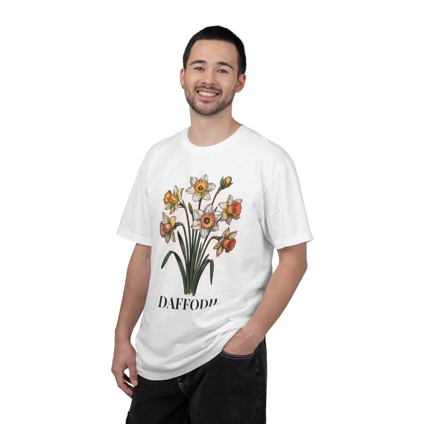 March Birth Flower Shirt – Daffodil Floral Graphic Tee, March Birthday Gift for Her - 14798