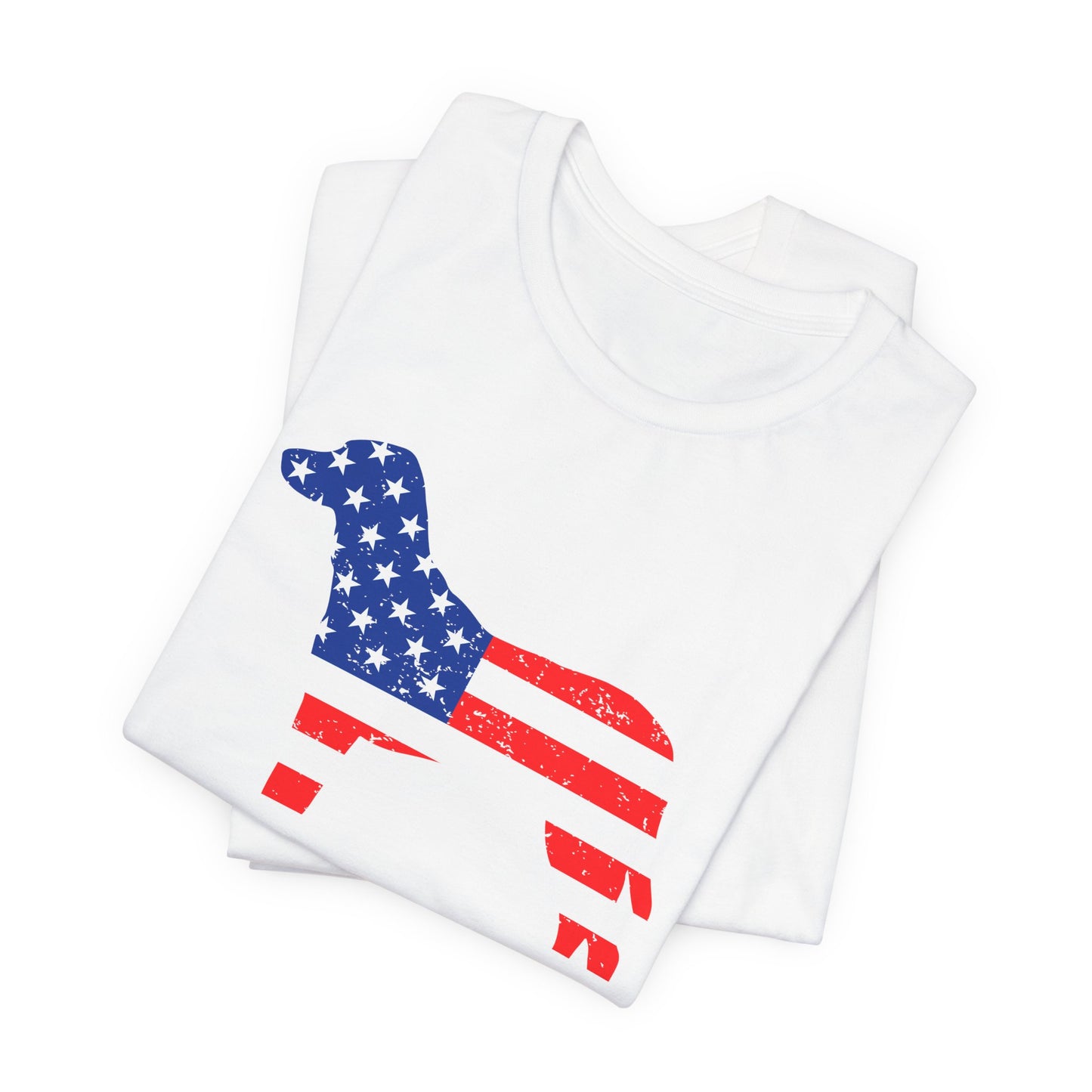 Patriotic Dog Lover Tee | Off Leash Freedom T-shirt, Dog Graphic Shirt, Fourth of July Gift, Casual Wear, Pet Lover Apparel - 13790