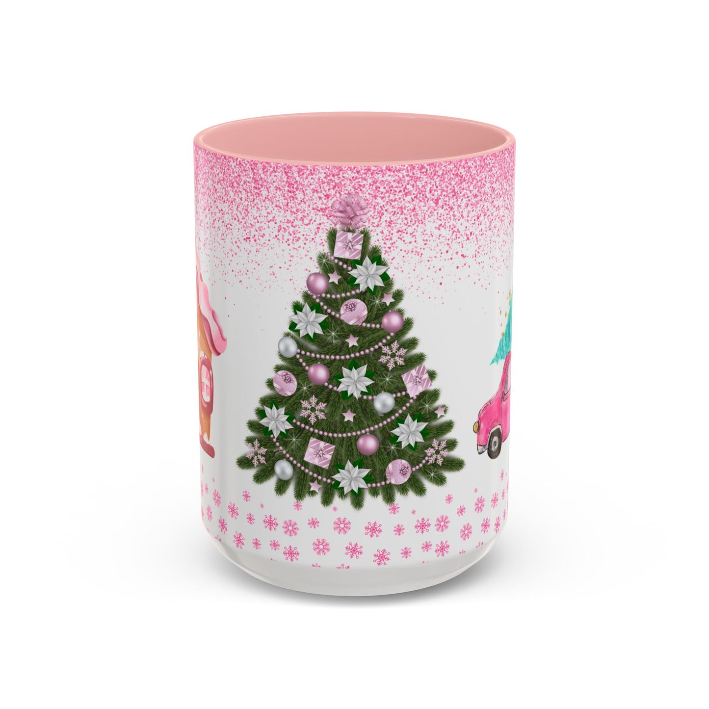 Pink Christmas - Accent Coffee Mug (11, 15oz)