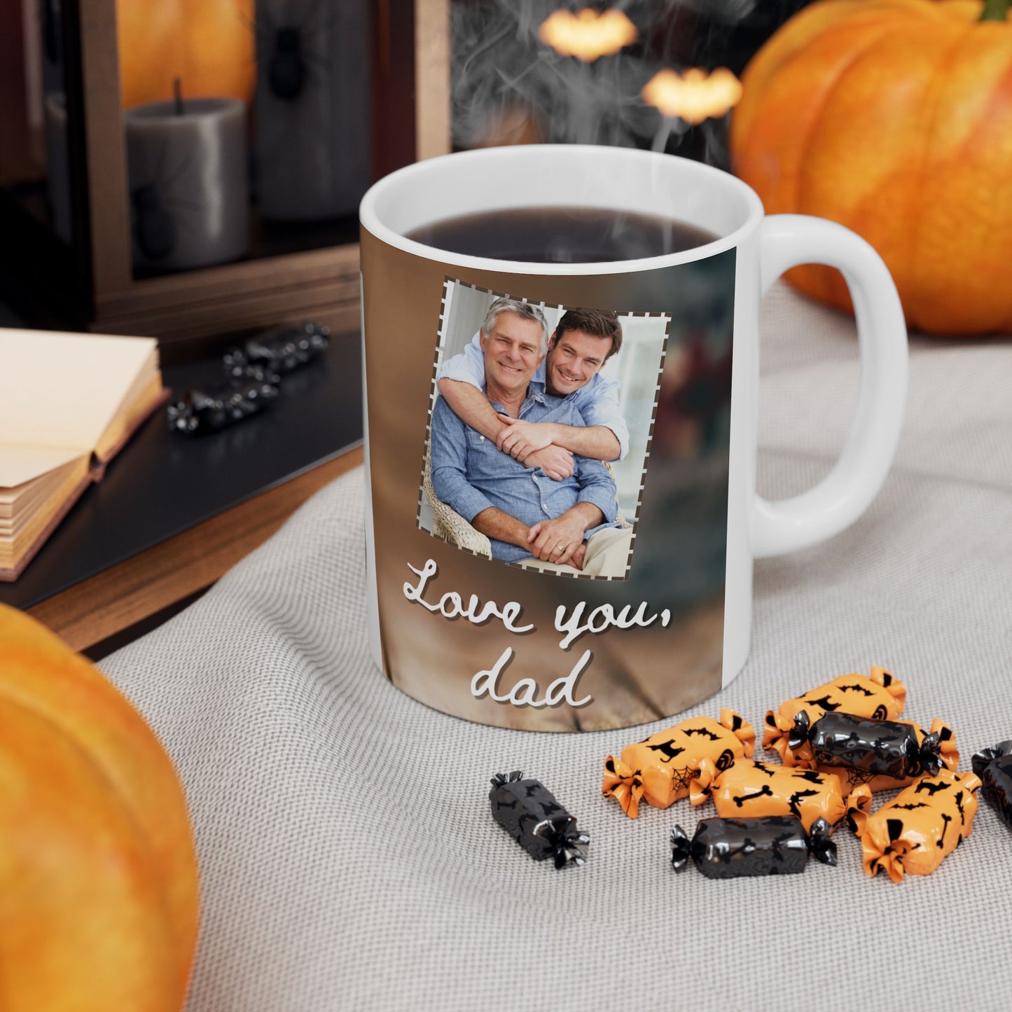 Love You Dad Ceramic Mug – Perfect Gift for Dad, Motivational Coffee Cup, Funny Mug for Father's Day - 14022