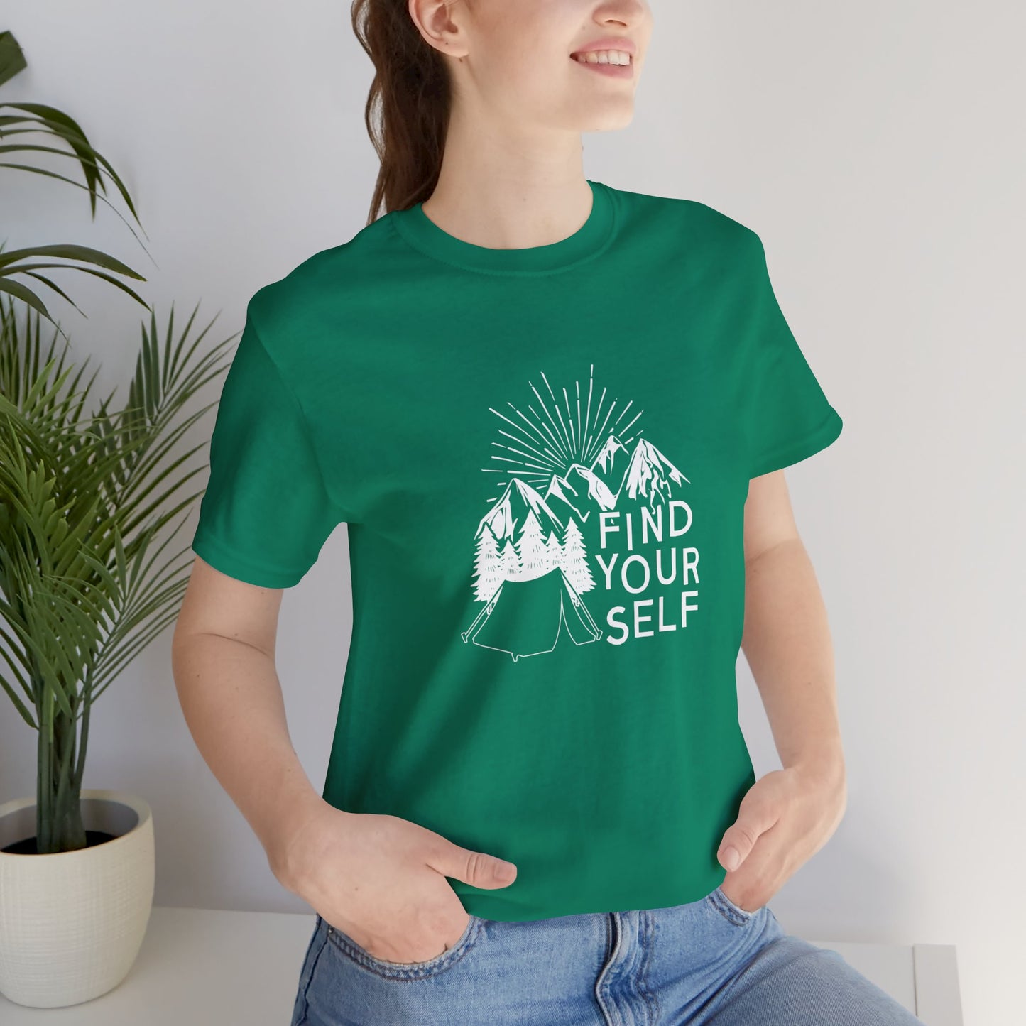 Camping: Find Yourself - Unisex Jersey Short Sleeve Tee