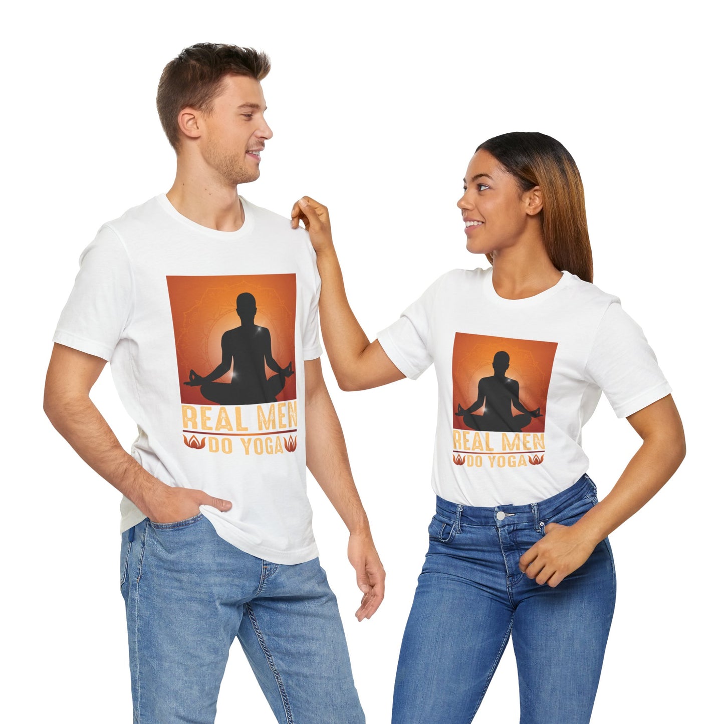 Real Men Do Yoga - Unisex Jersey Short Sleeve Tee