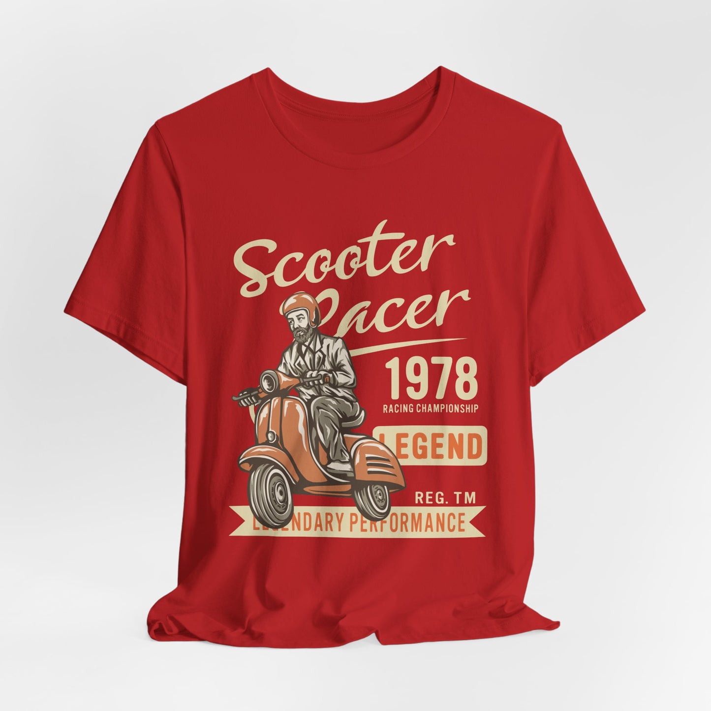 Scooter Racer - Unisex Jersey Short Sleeve Tee - 13376