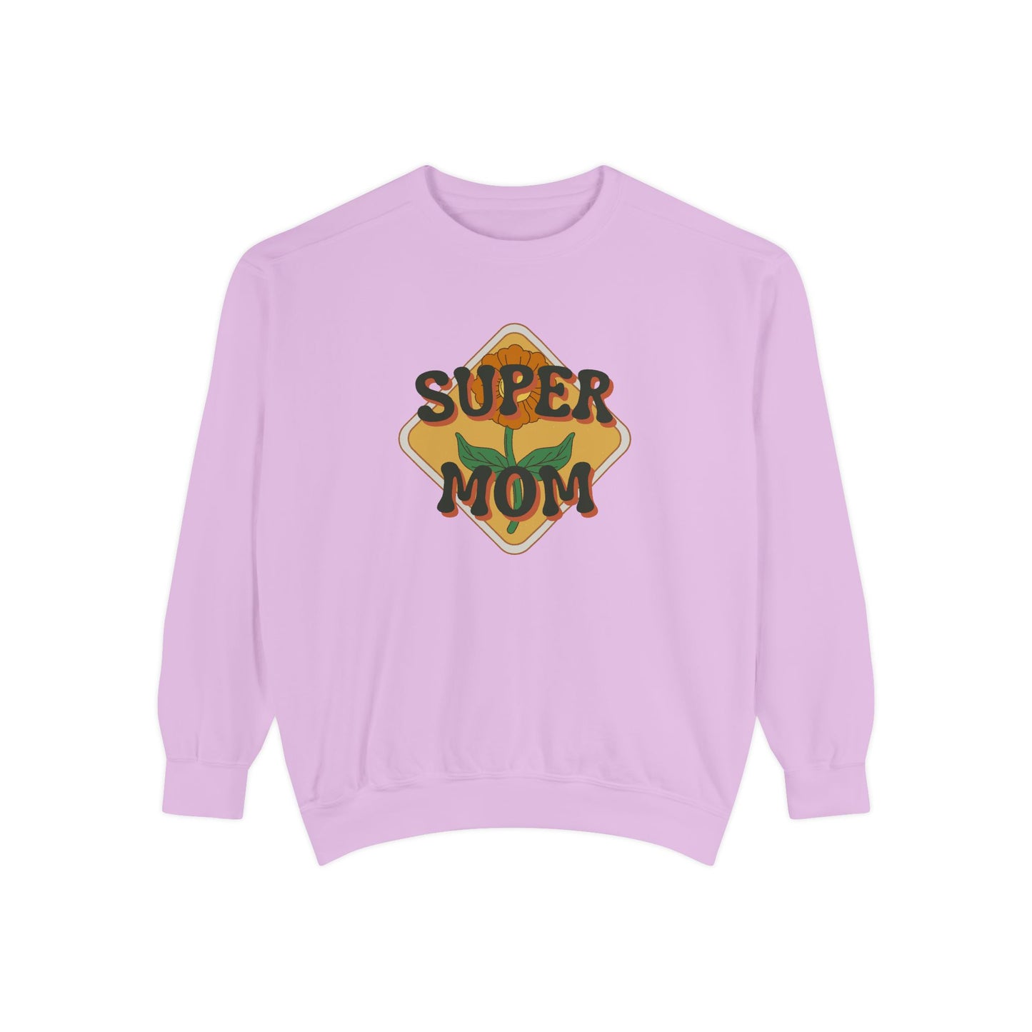 Super Mom Unisex Garment-Dyed Sweatshirt - 11888