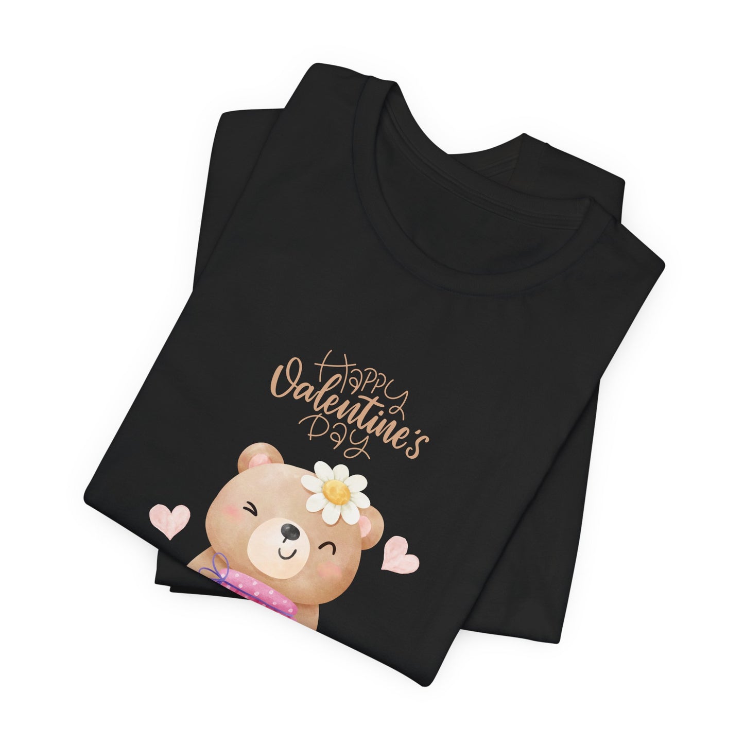 Baby Bear, Happy Valentine's Day - Unisex Jersey Short Sleeve Tee - 11522