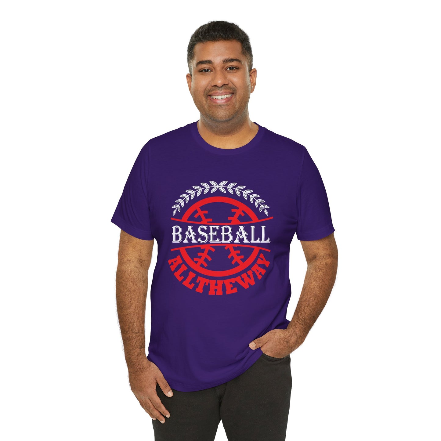 Baseball:  All The Way - Unisex Jersey Short Sleeve Tee