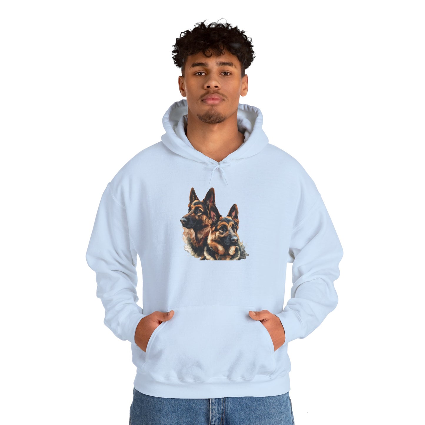 German Shepherds: Born to Protect - Unisex Heavy Blend™ Hooded Sweatshirt