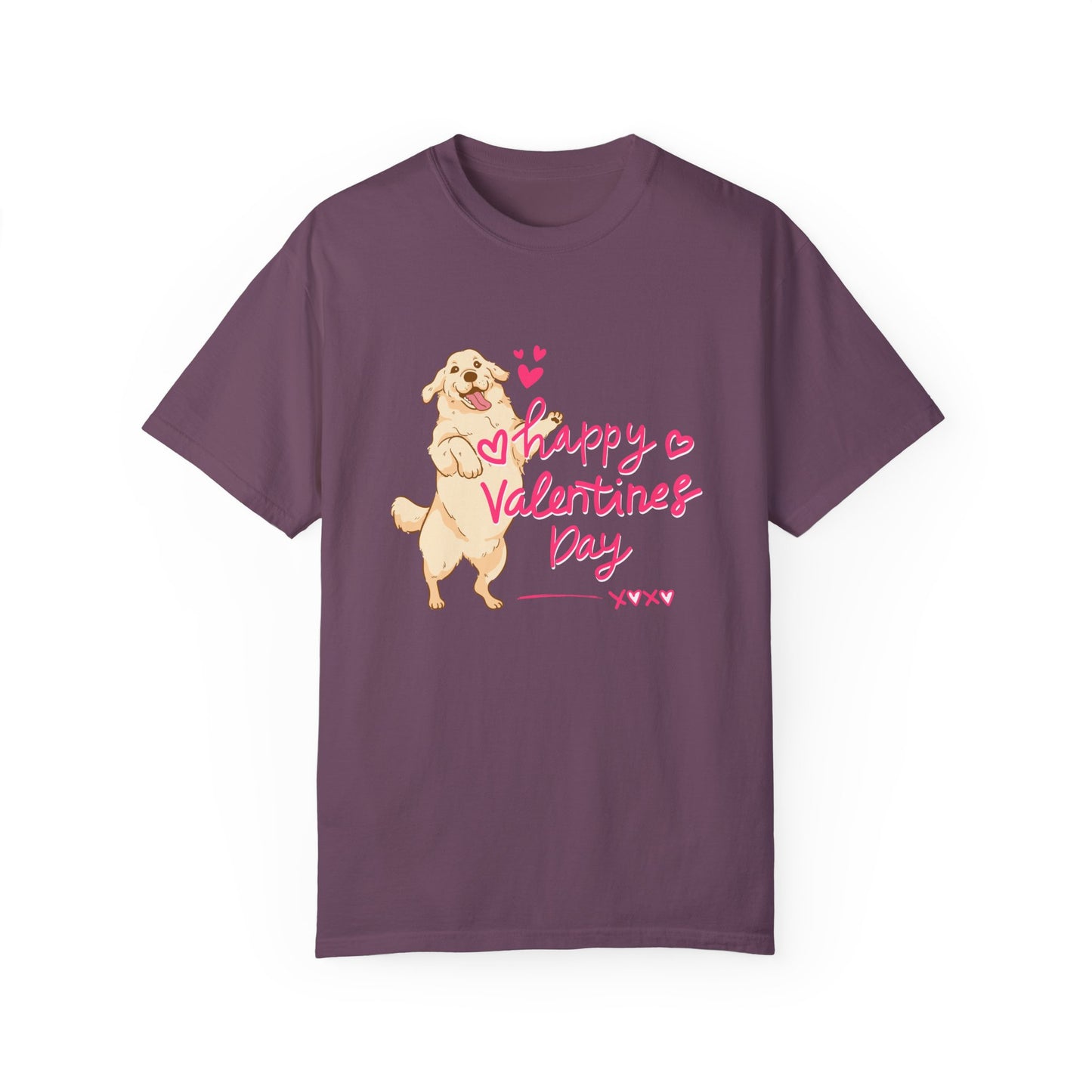 Dog, Happy Valentine's Day, XoXo - Unisex Garment-Dyed T-shirt - 11573