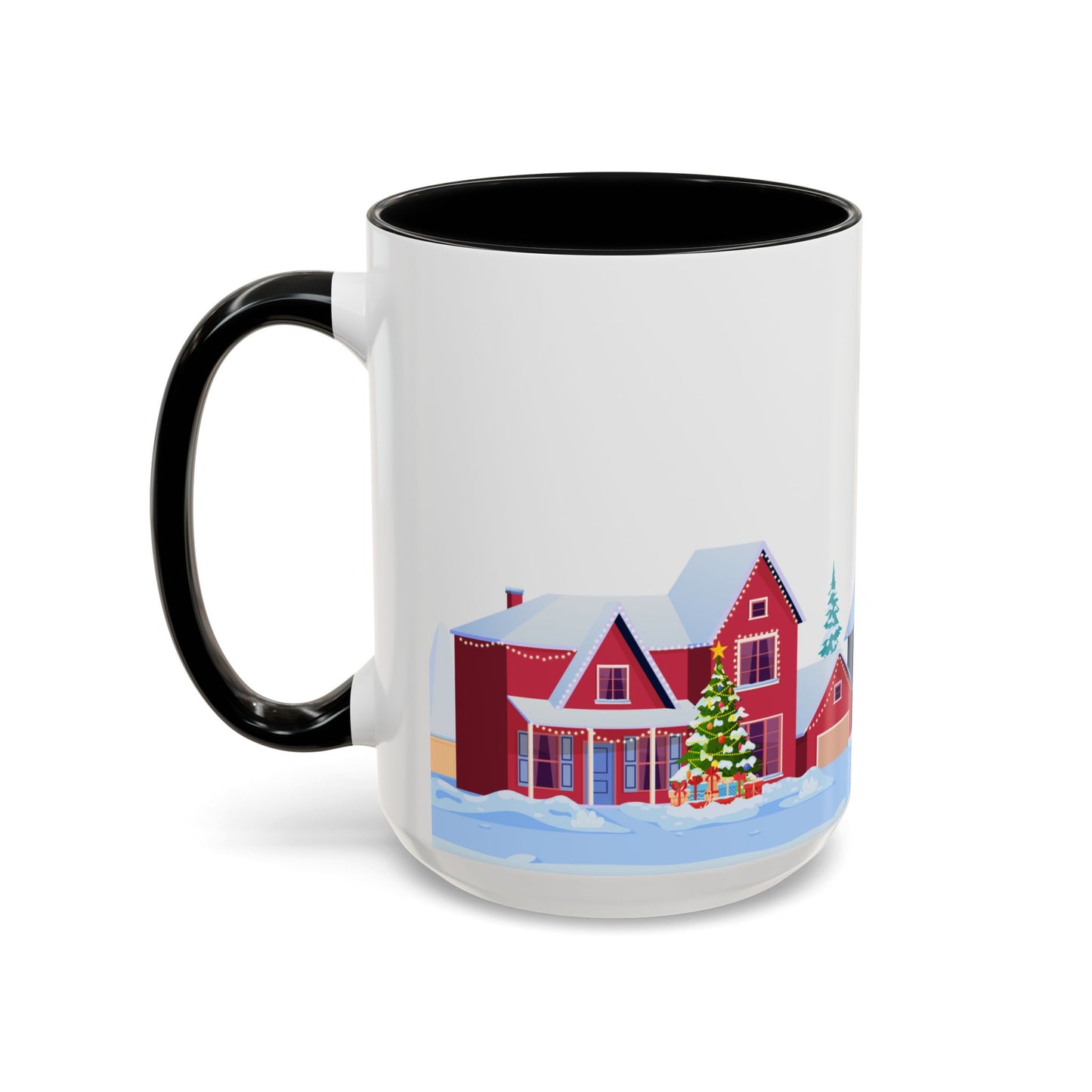 Winter Houses - Accent Coffee Mug (11, 15oz) - 10441